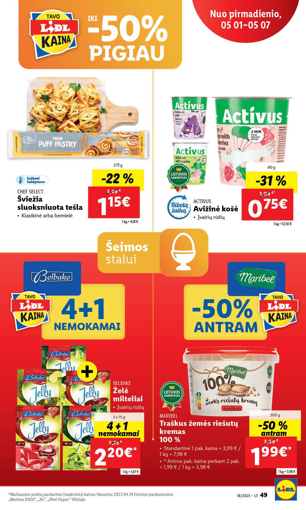 Naujausias LIDL kaininis katalogas 2023.05.01 - 2023.05.07