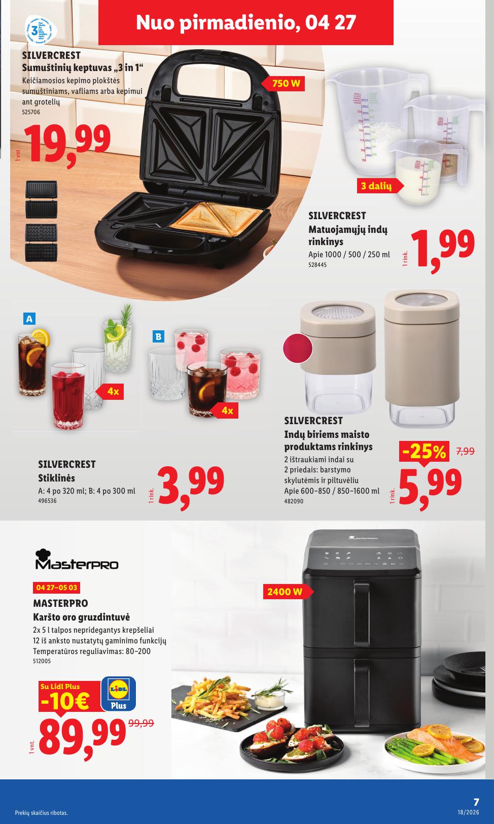 LIDL ne maisto prekių leidinys 2026.04.27 - 2026.05.03