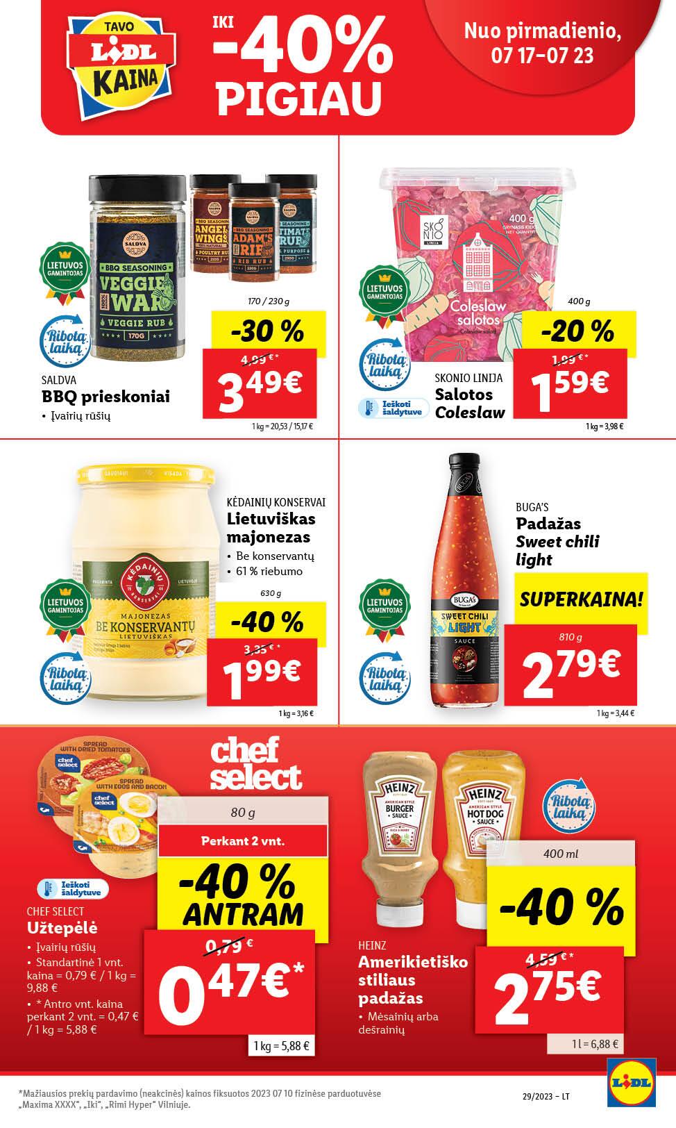 Naujausias LIDL kaininis katalogas 2023.07.17 - 2023.07.23