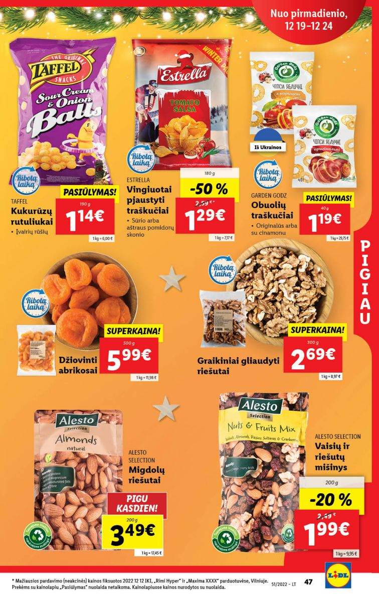 Naujausias LIDL kaininis katalogas 2022.12.19 - 2022.12.25