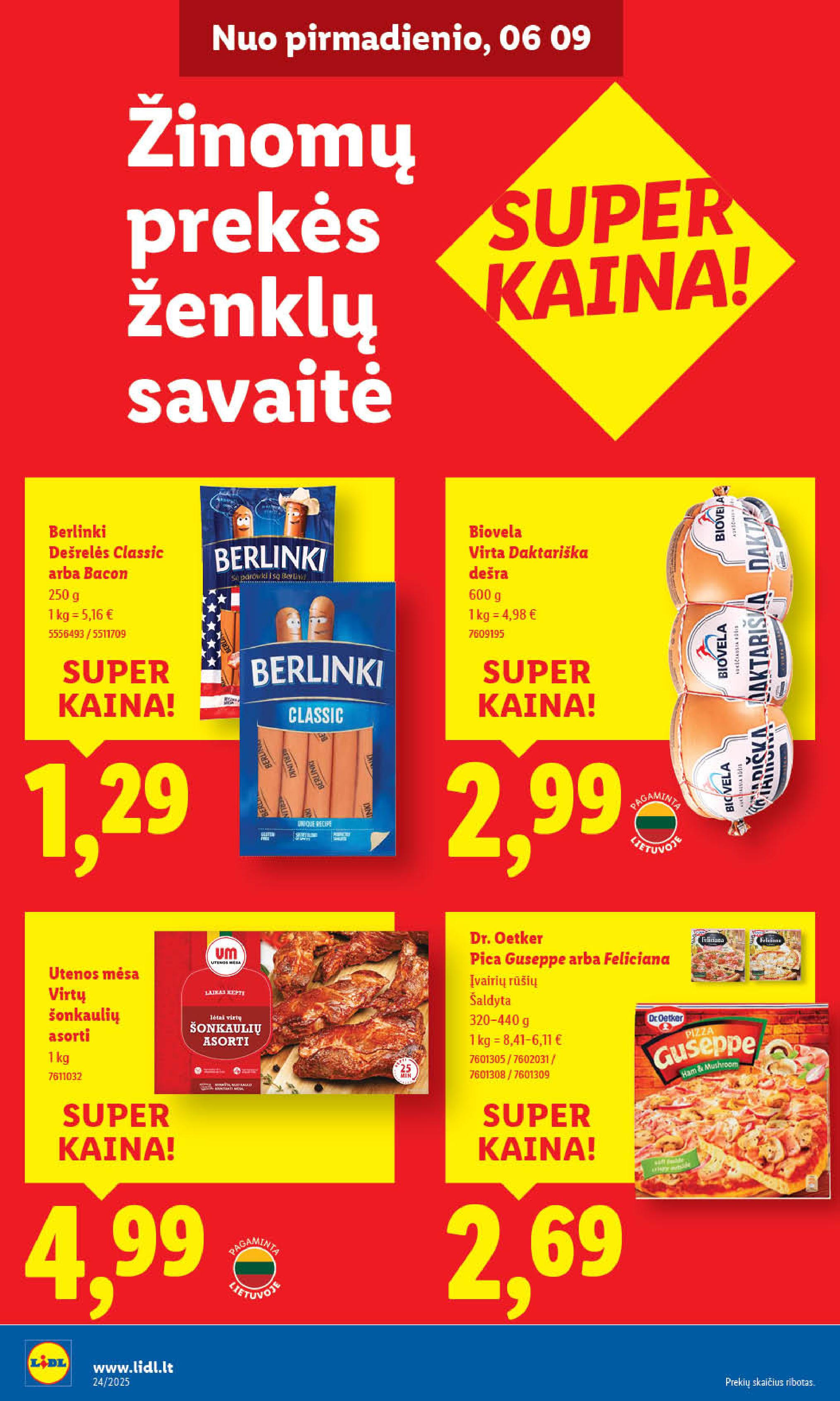 Naujausias LIDL kaininis katalogas 2025.06.09 - 2025.06.15