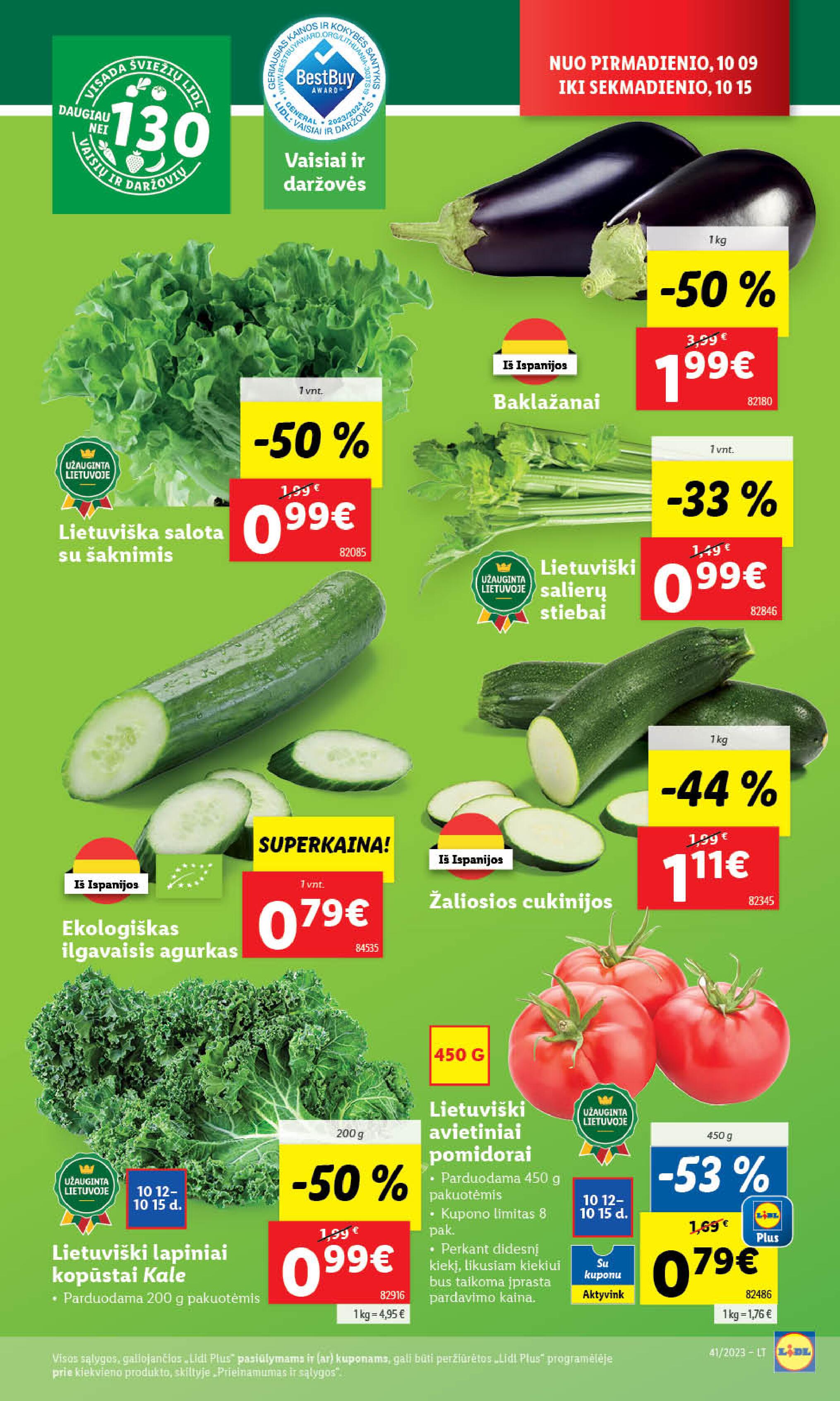 Naujausias LIDL kaininis katalogas 2023.10.09 - 2023.10.15