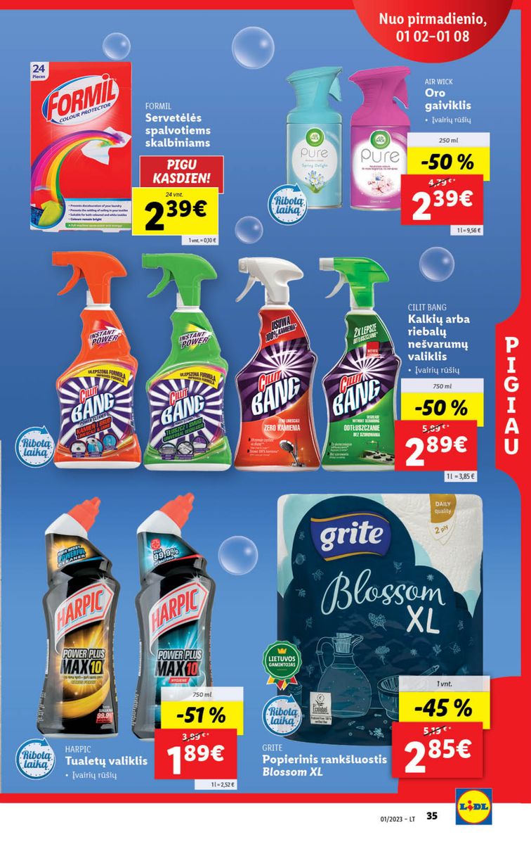 Naujausias LIDL kaininis katalogas 2023.01.02 - 2023.01.08