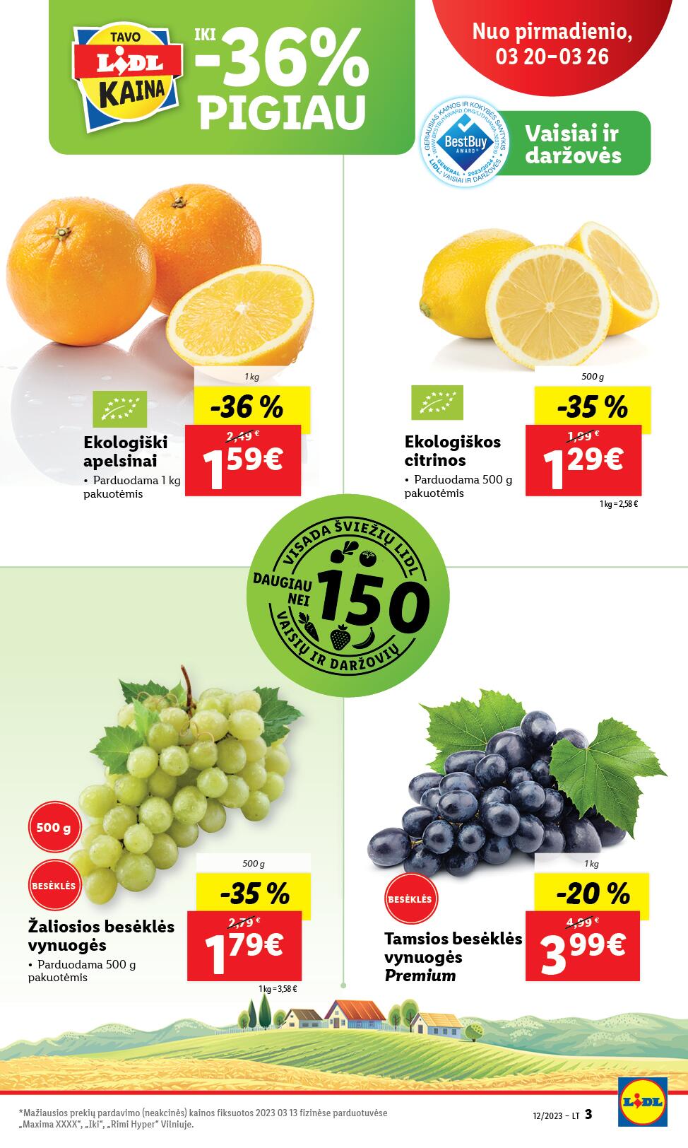 LIDL akcijų ir nuolaidų leidinys 2023.03.20 - 2023.03.26