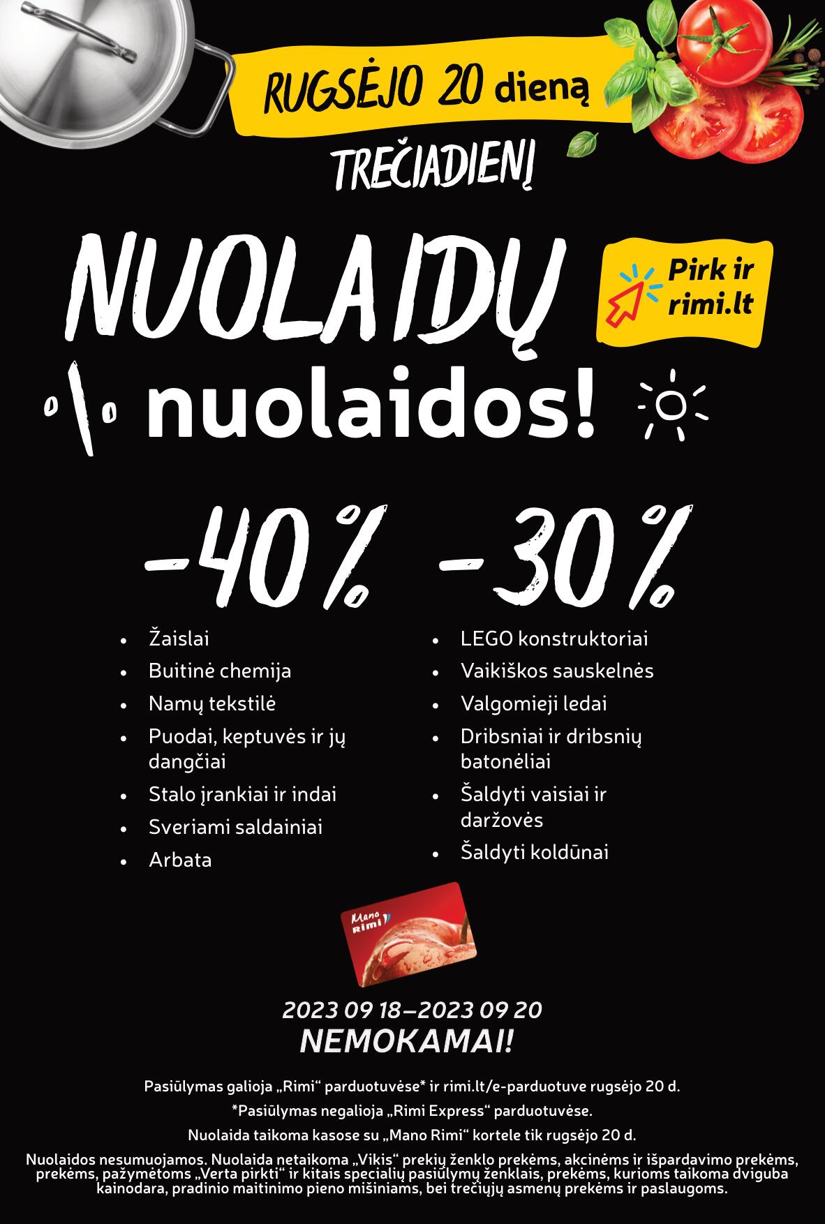 Naujas RIMI leidinys Nr.38 nuo 2023.09.19 iki 2023.09.25