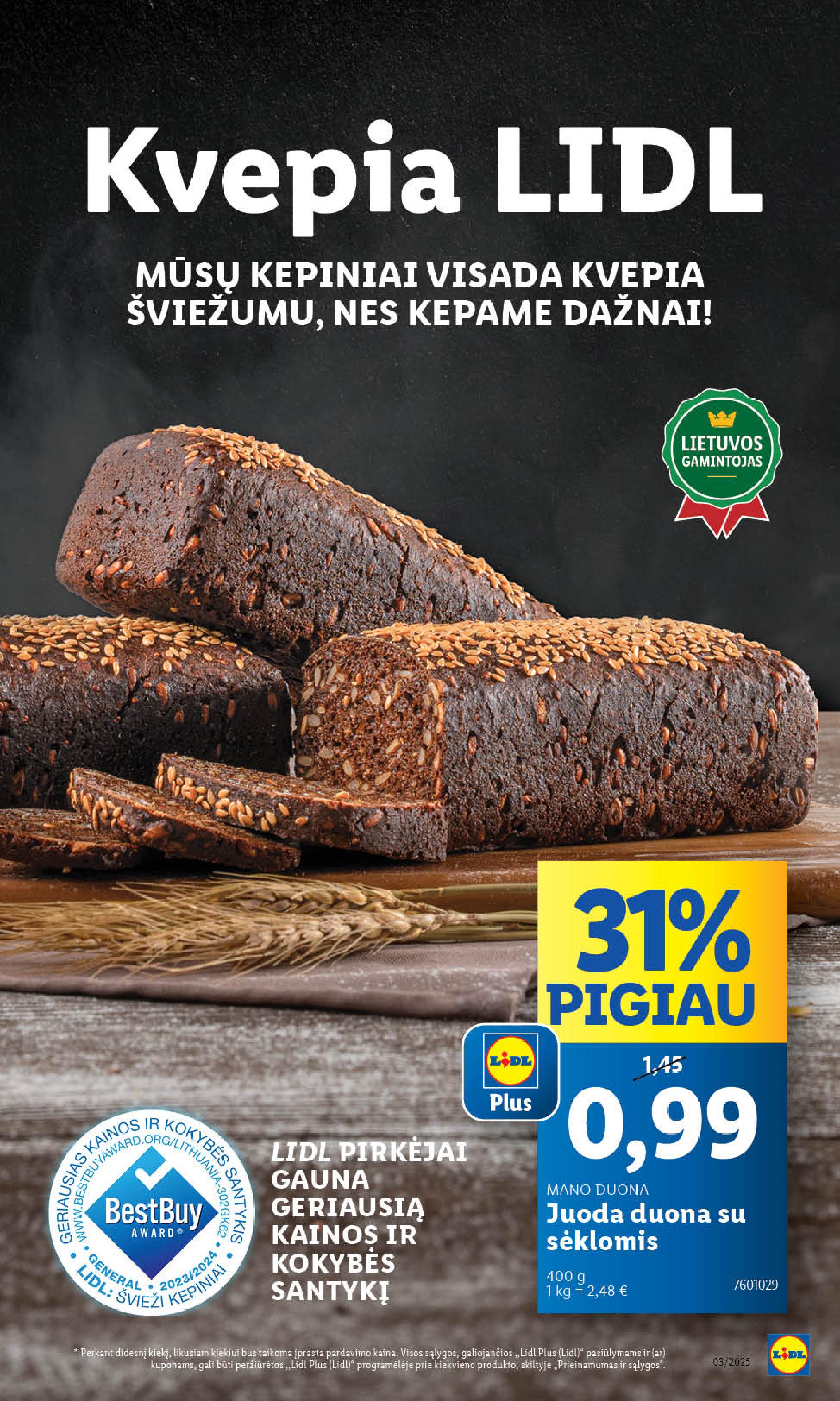 Naujausias LIDL kaininis katalogas 2025.01.13 - 2025.01.19