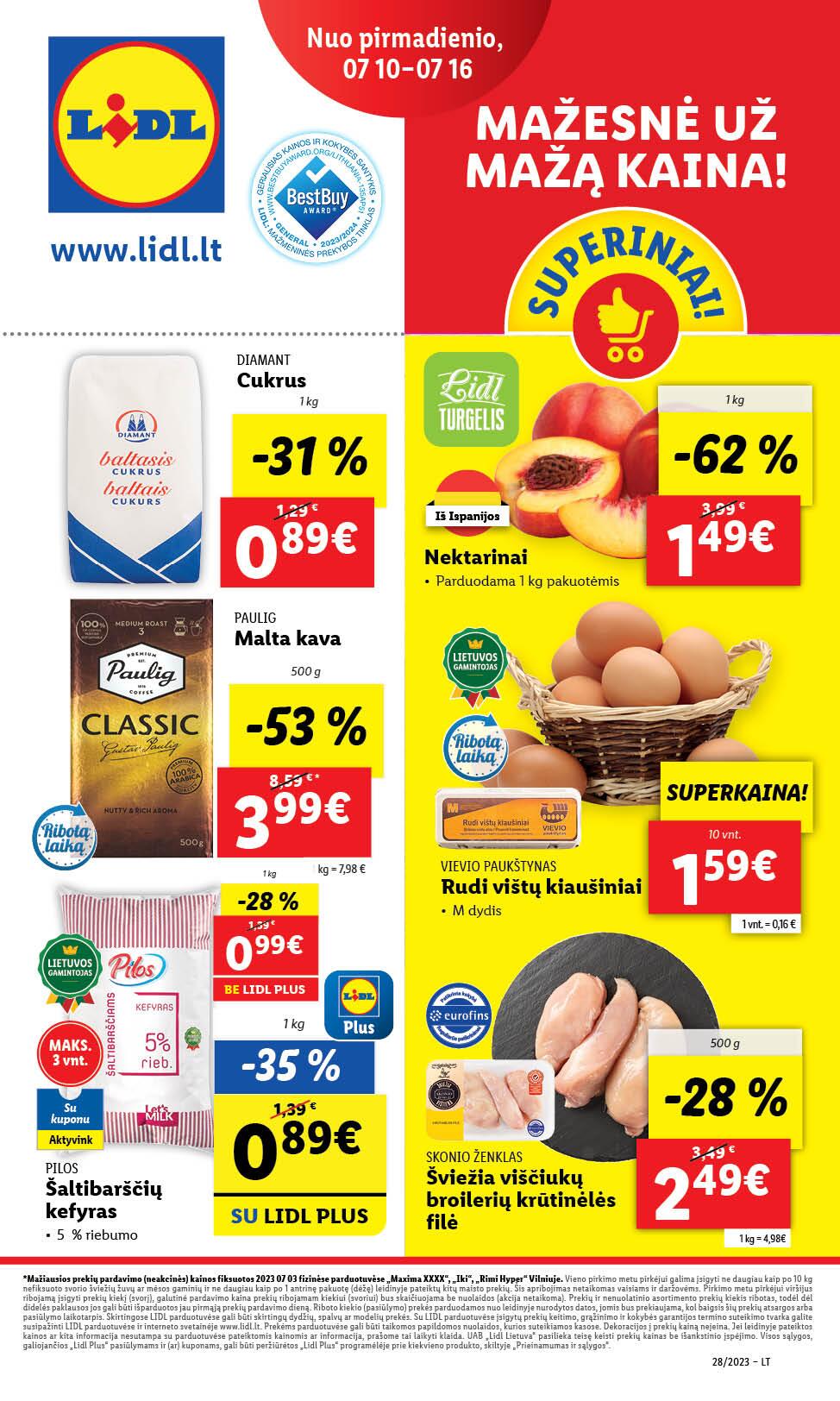 Naujausias LIDL kaininis katalogas 2023.07.10 - 2023.07.16