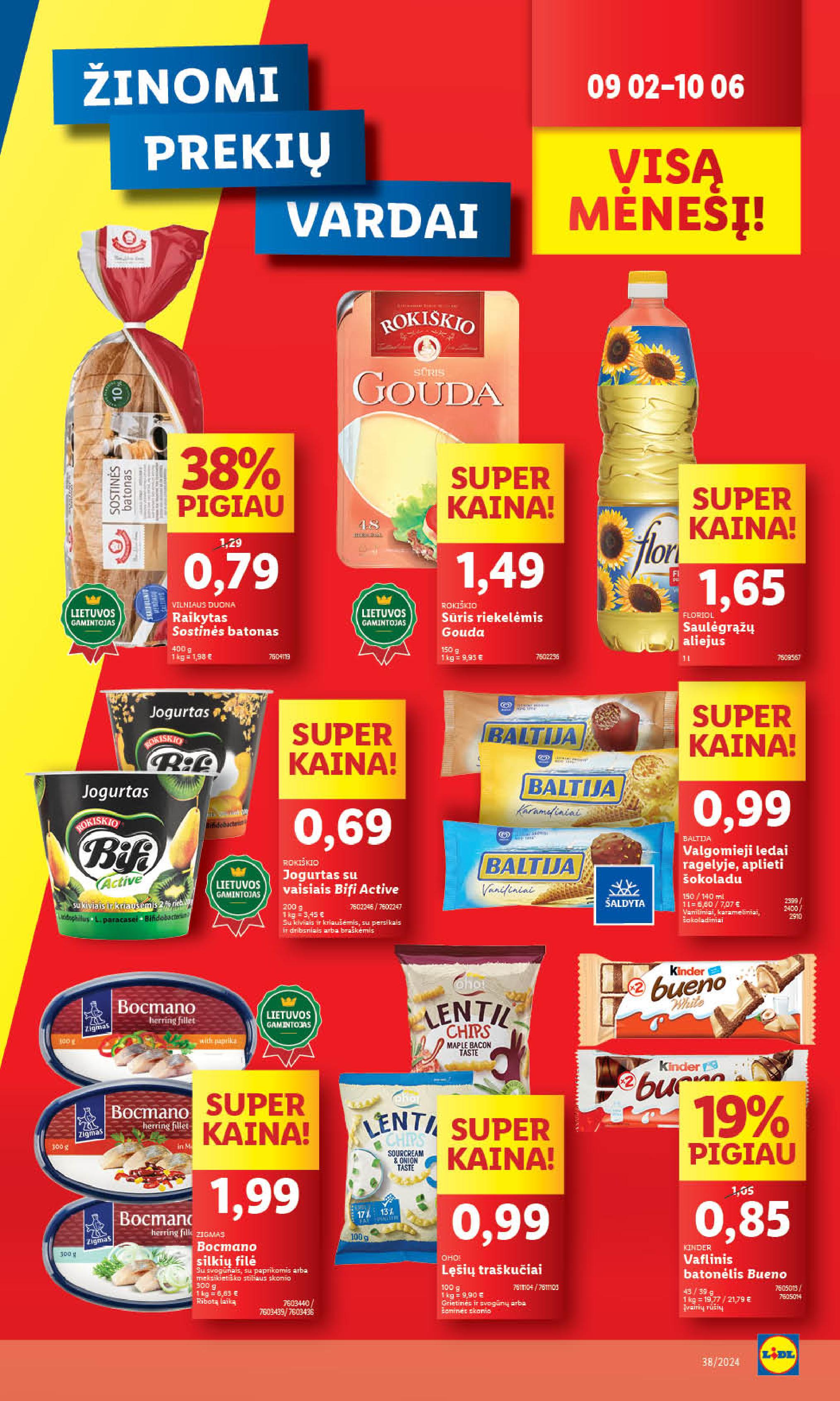 Naujausias LIDL kaininis katalogas 2024.09.16 - 2024.09.22