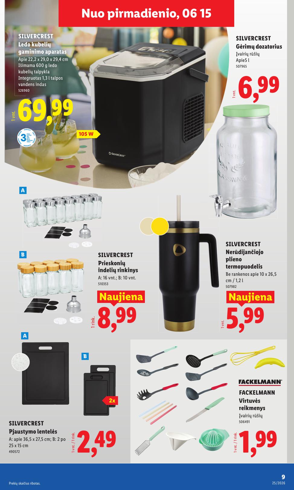 LIDL ne maisto prekių leidinys 2026.06.15 - 2026.06.21