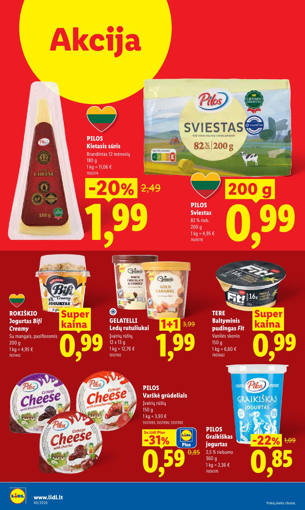 Naujausias LIDL kaininis katalogas 2026.09.28 - 2026.10.04
