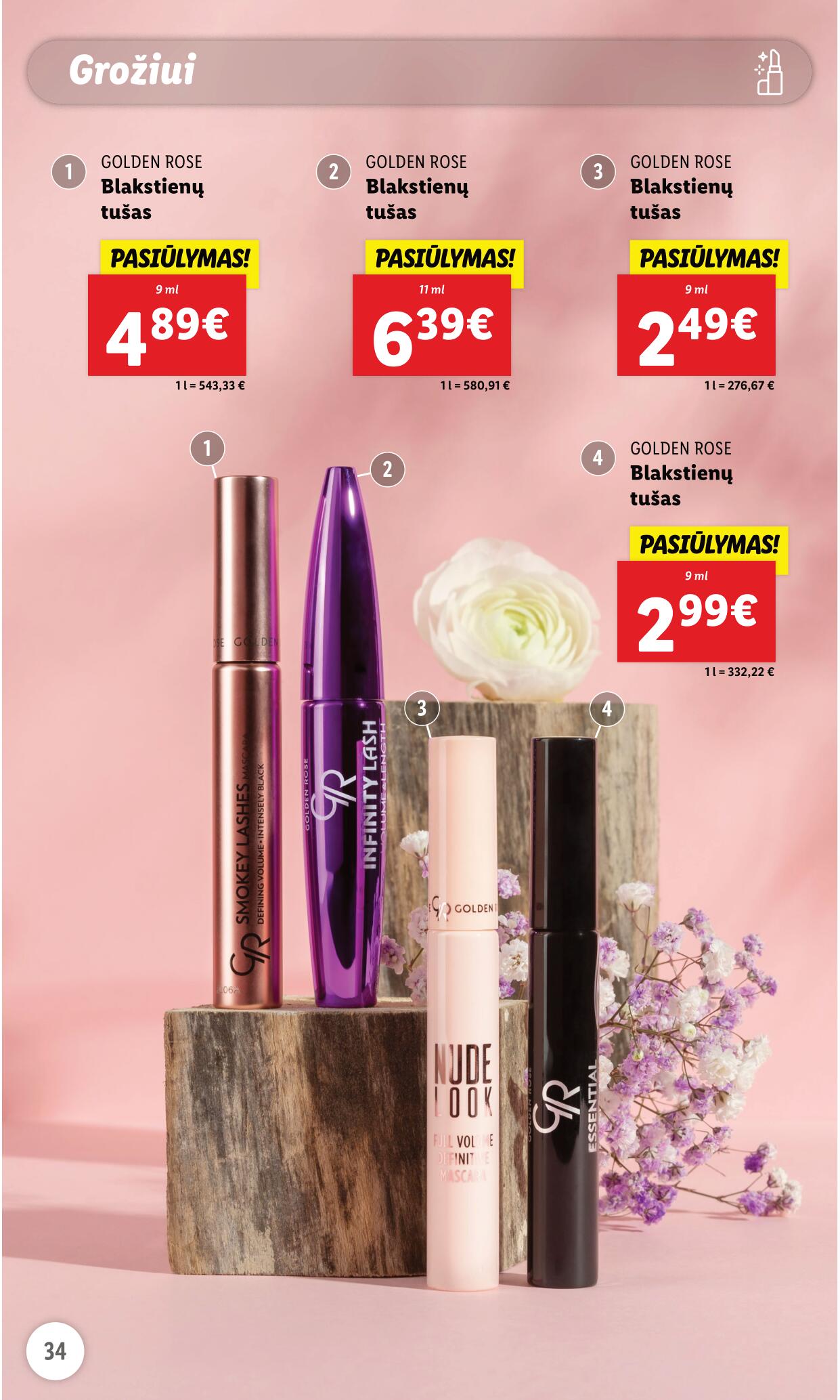 LIDL prekių katalogas "Grožio festivalis" galioja nuo 2023.05.01