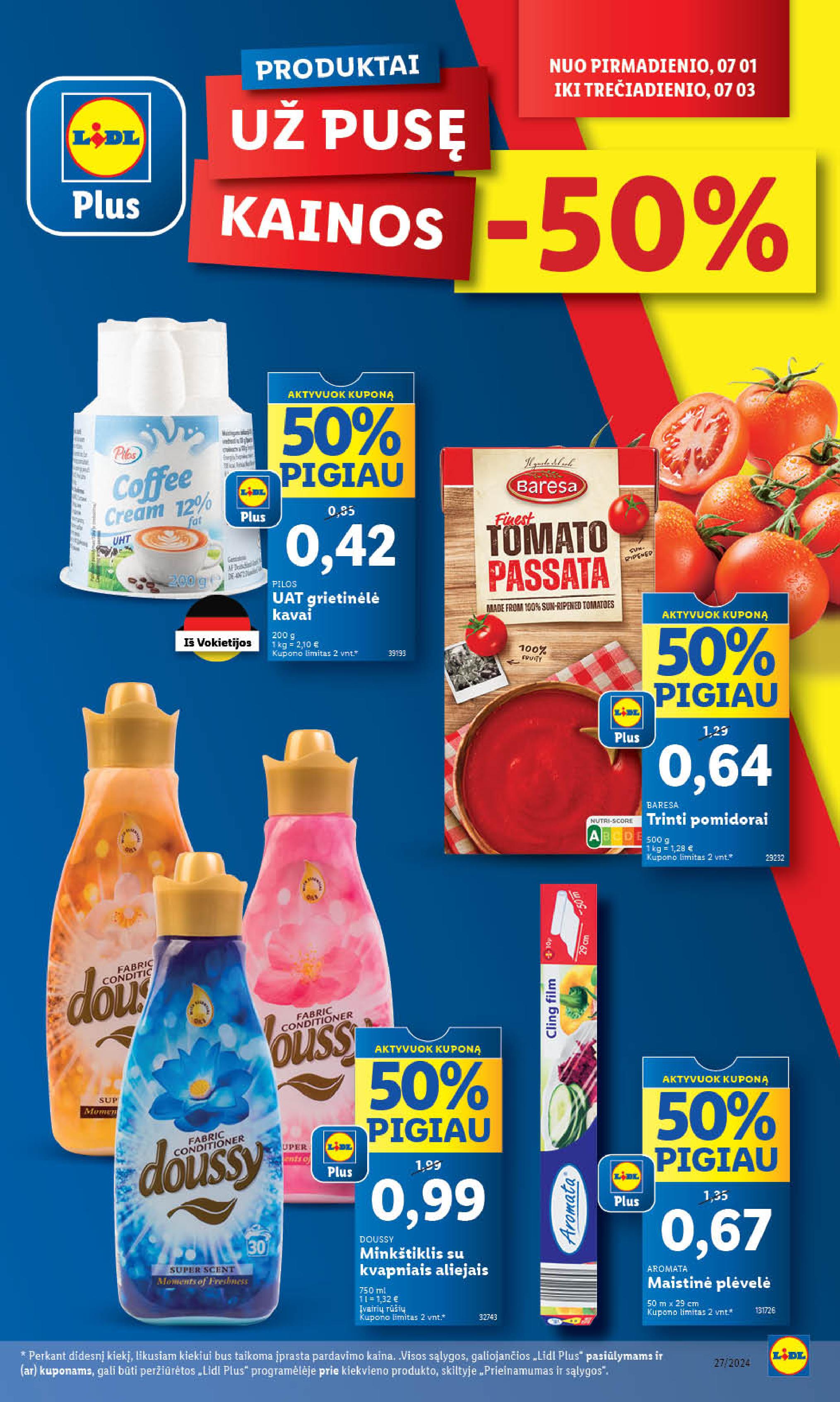 Naujausias LIDL kaininis katalogas 2024.07.01 - 2024.07.07