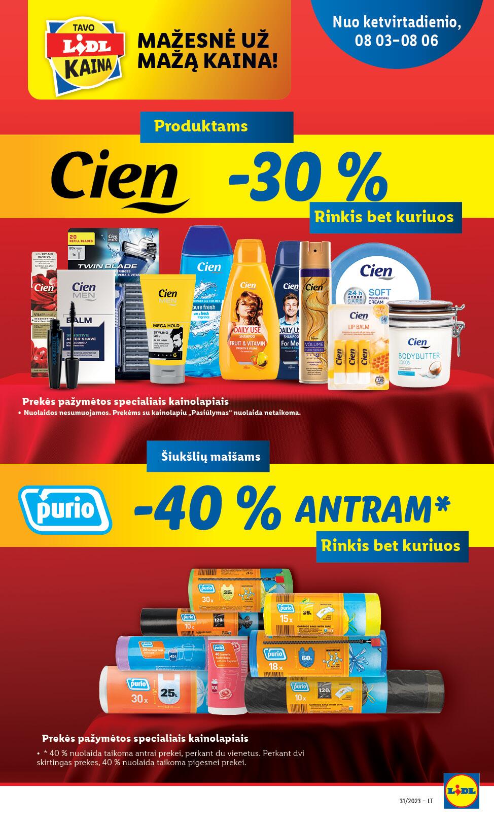 Naujausias LIDL kaininis katalogas 2023.07.31 - 2023.08.06