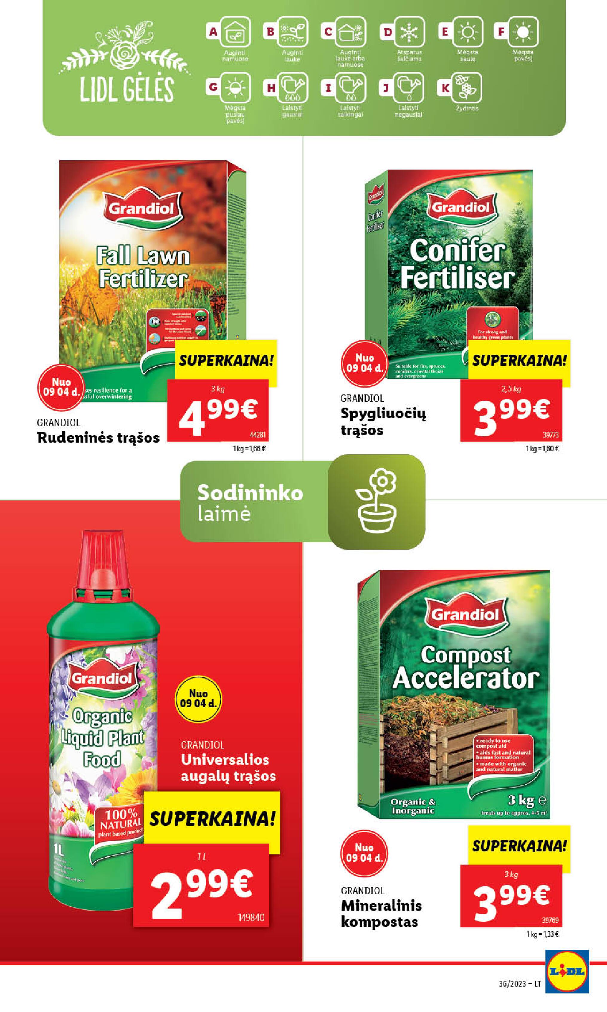 Naujausias LIDL kaininis katalogas 2023.09.04 - 2023.09.10