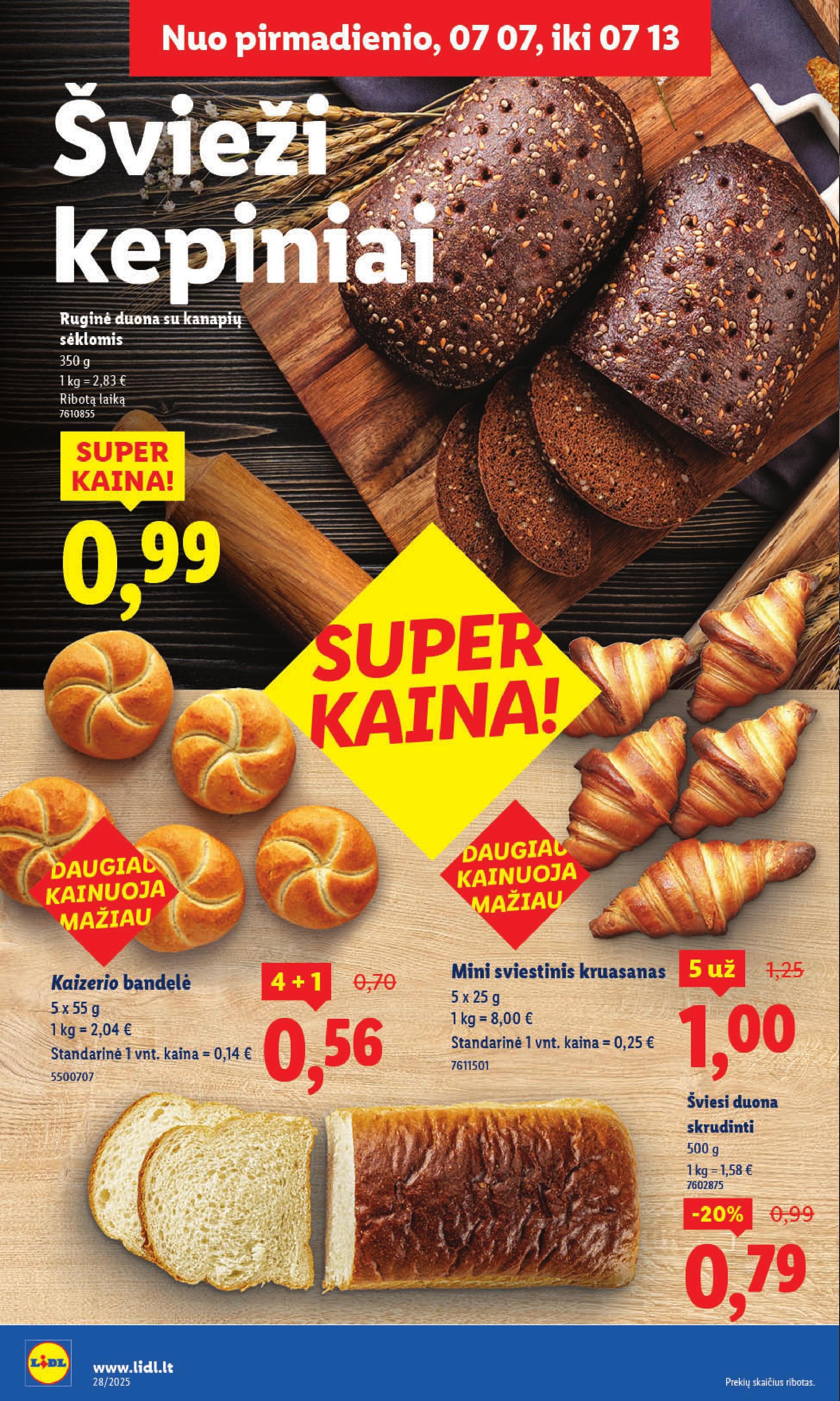 Naujausias LIDL kaininis katalogas 2025.07.07 - 2025.07.13