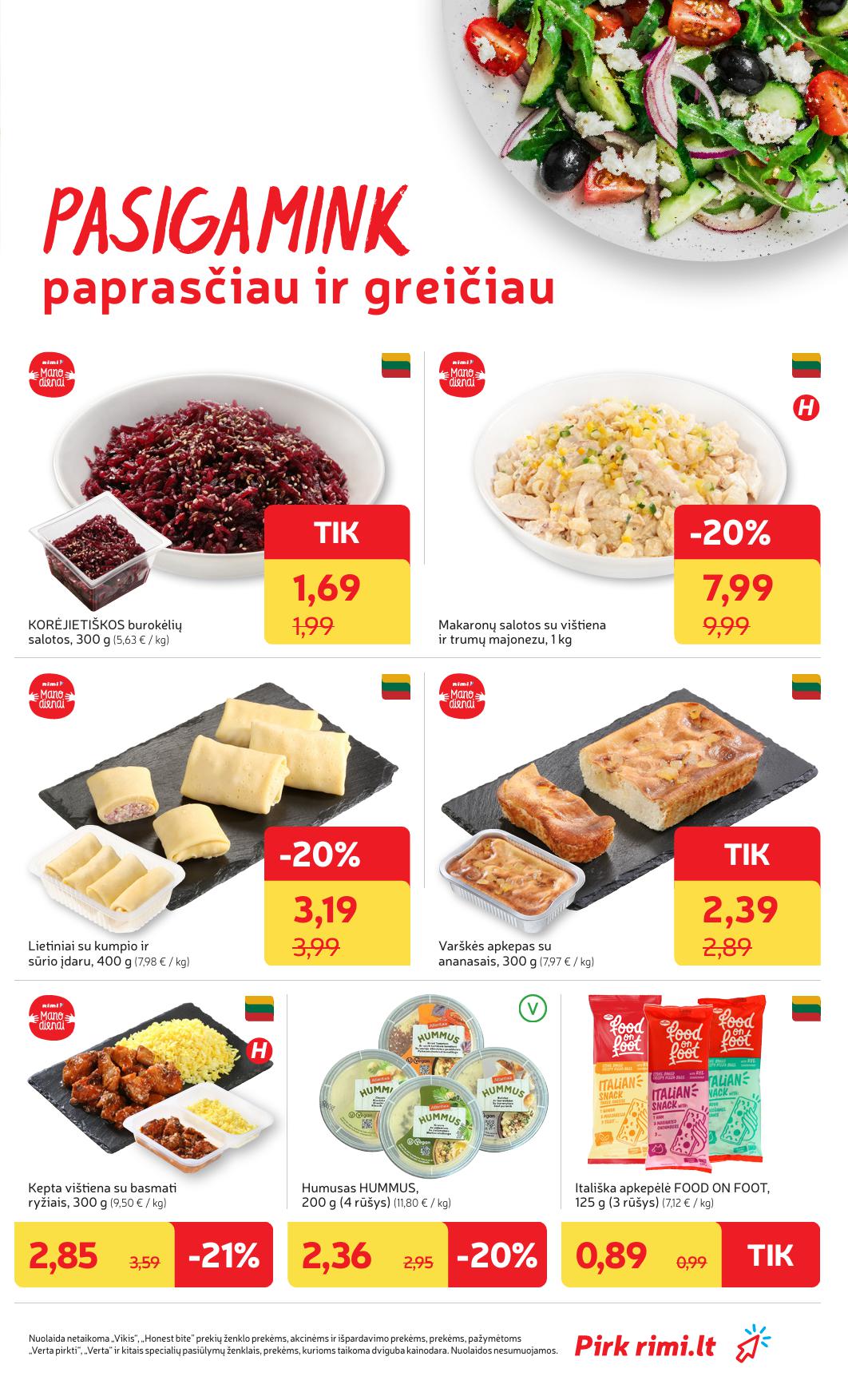 Naujausias RIMI kaininis katalogas 2025.07.29 - 2025.08.04
