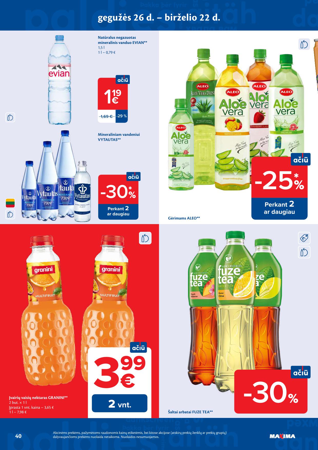MAXIMA akcijų ir nuolaidų leidinys Nr.25 2026.06.16 - 2026.06.22