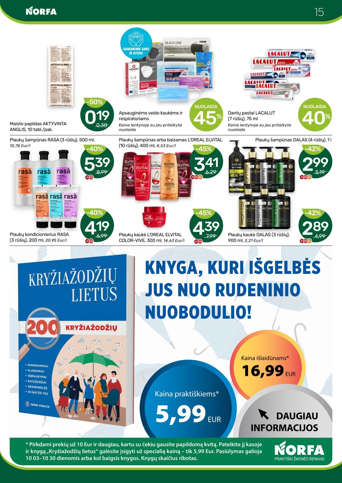 Naujausias NORFA kaininis katalogas 2024.10.03 - 2024.10.16