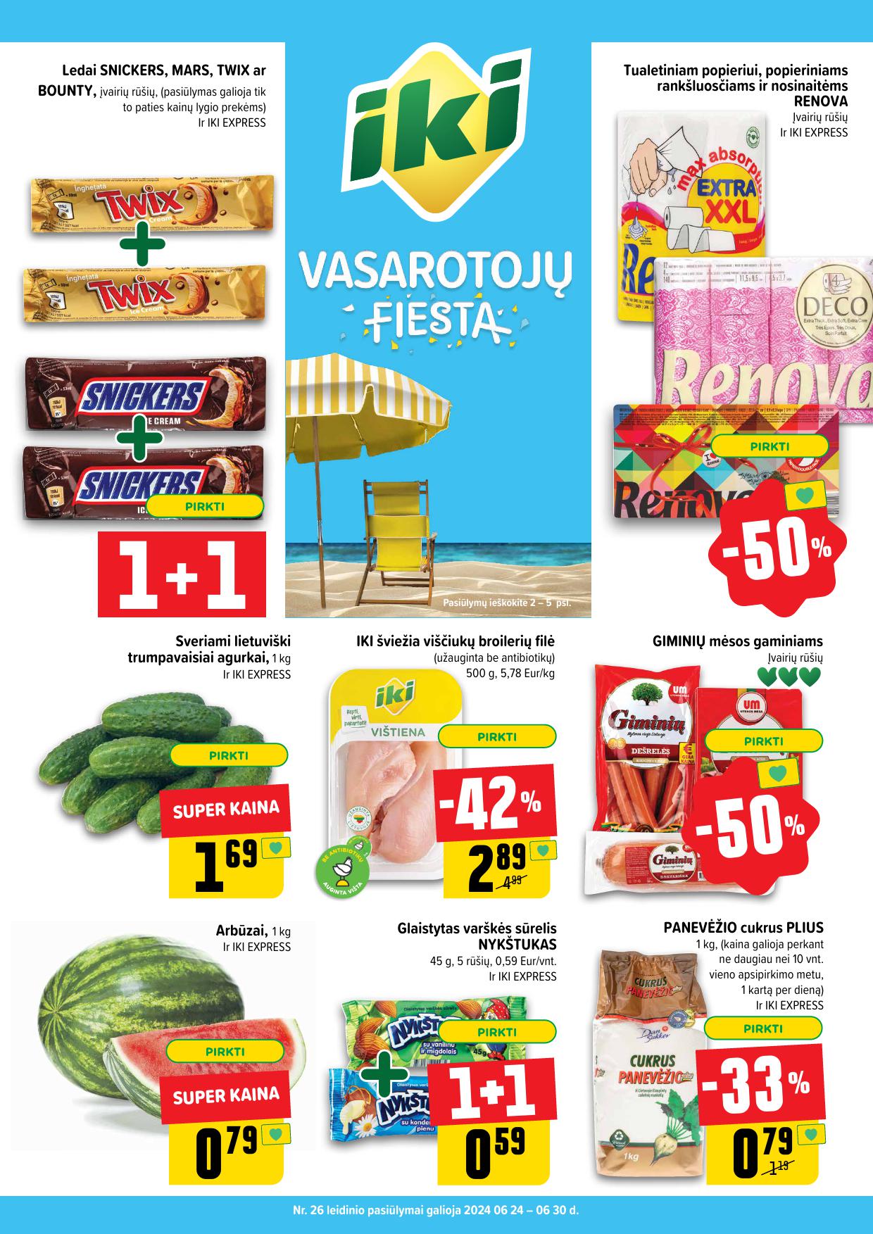 Naujausias IKI kaininis katalogas 2024.06.24 - 2024.06.30