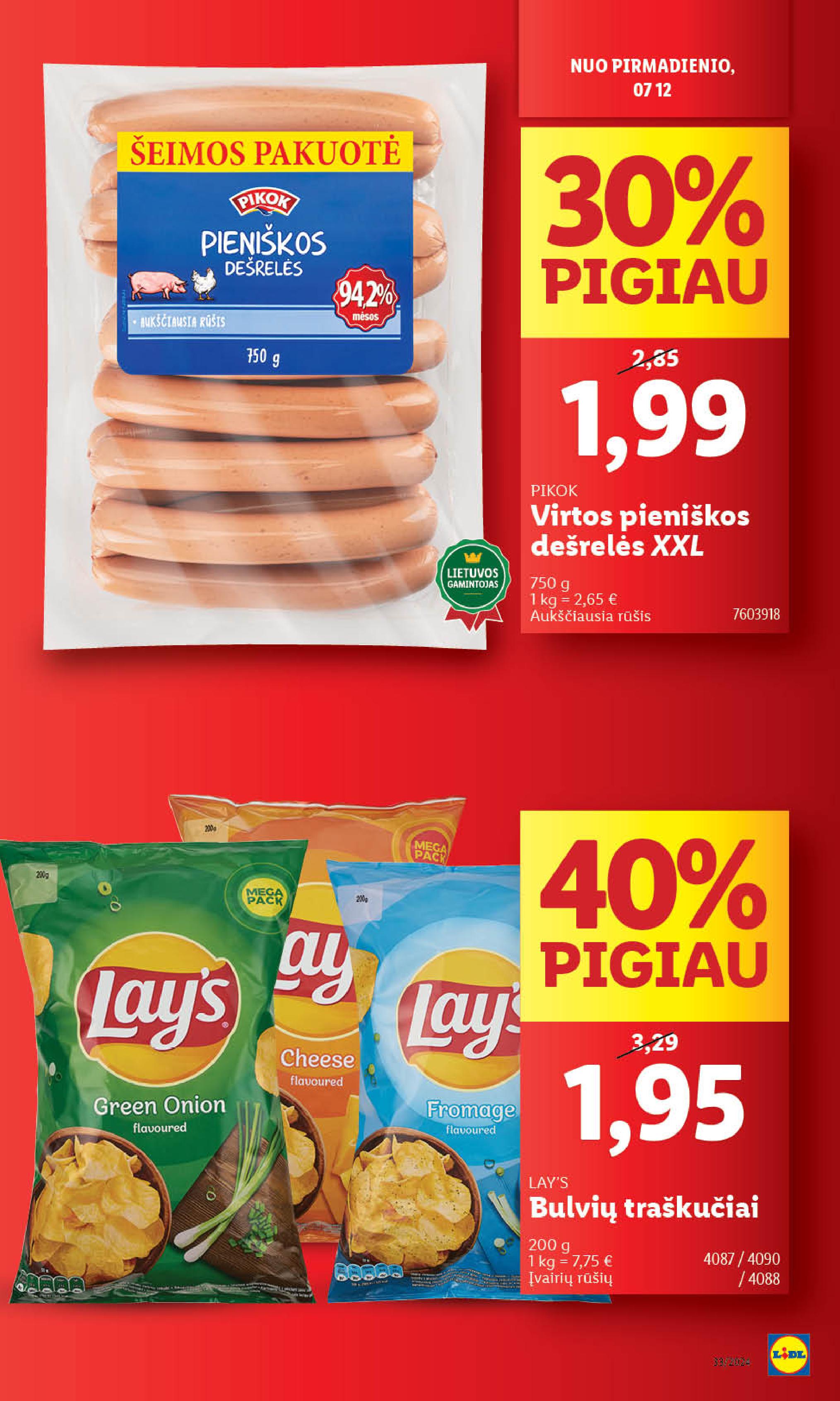 Naujausias LIDL kaininis katalogas 2024.08.12 - 2024.08.18