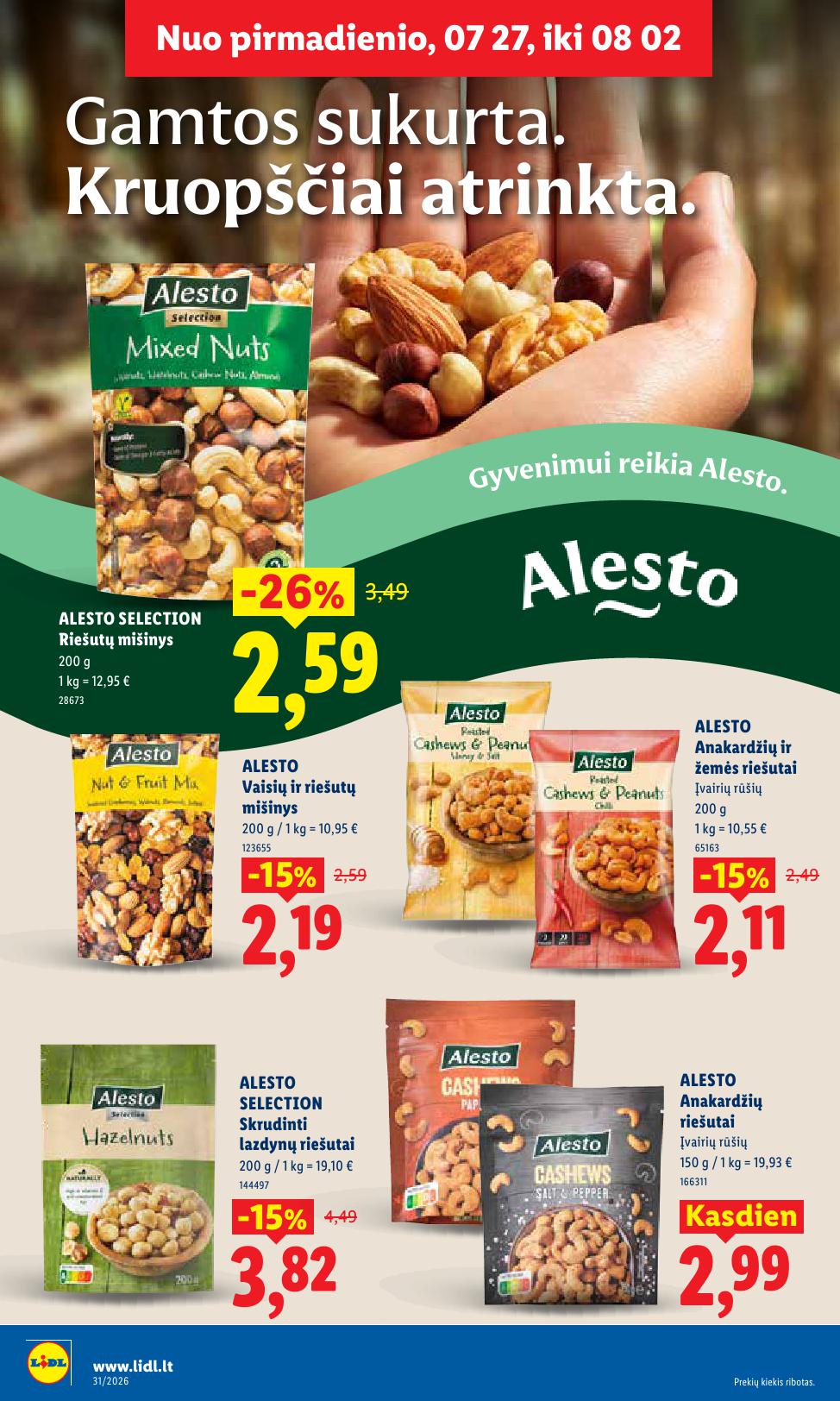 Naujausias LIDL kaininis katalogas 2026.07.27 - 2026.08.02
