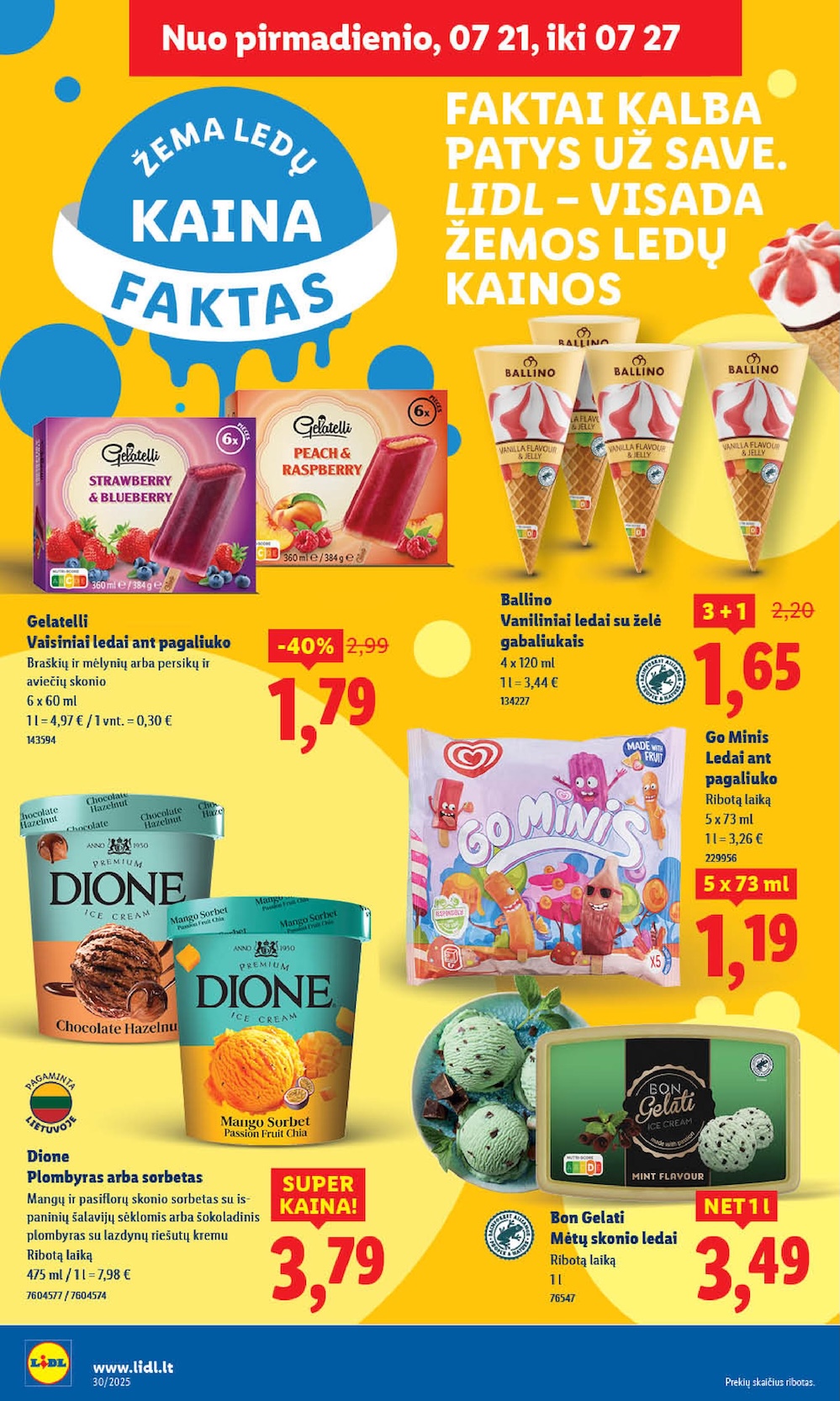 Naujausias LIDL kaininis katalogas 2025.07.21 - 2025.07.27