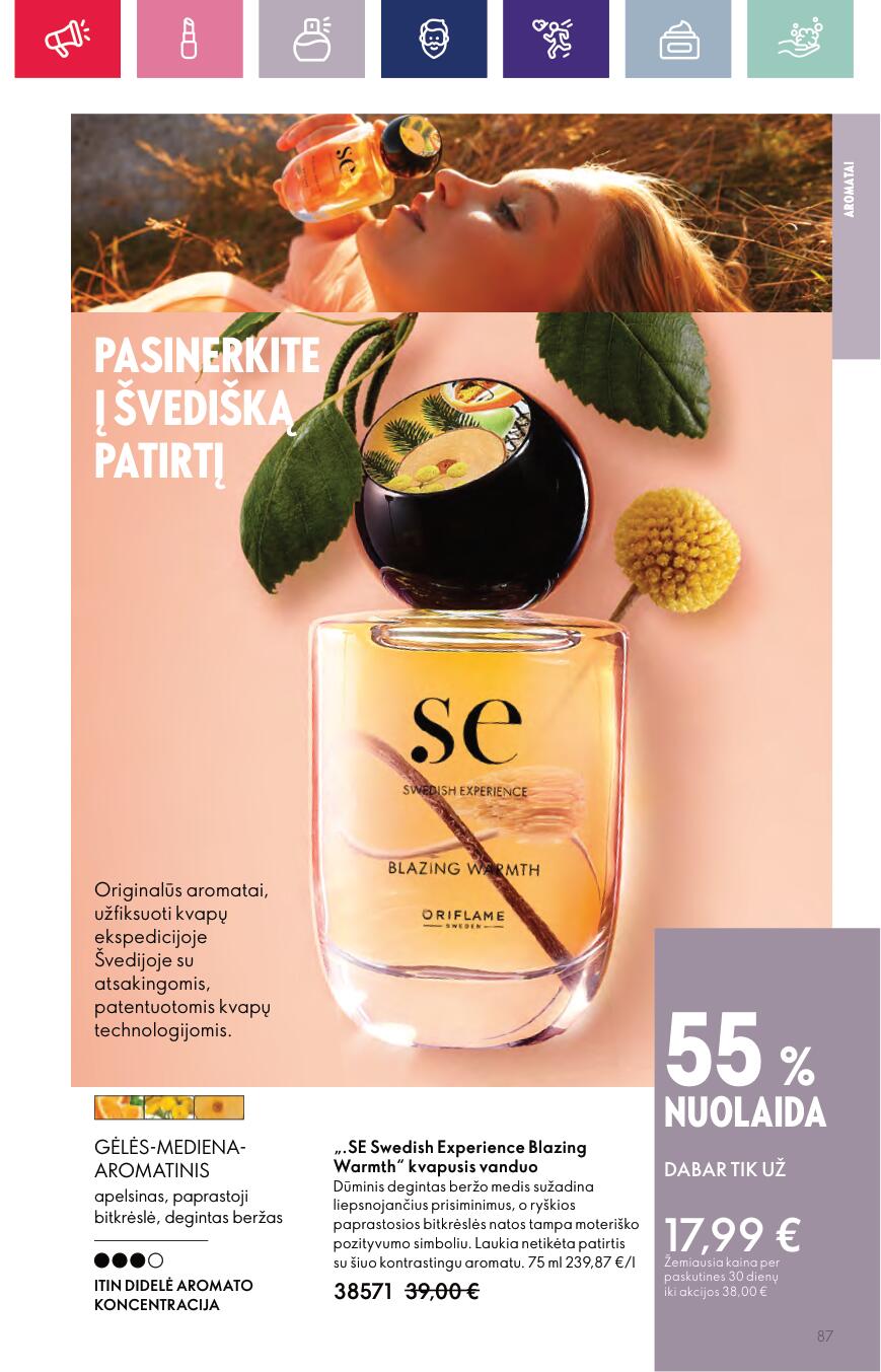 Naujas ORIFLAME katalogas galioja 2023.09.13 - 2023.10.03