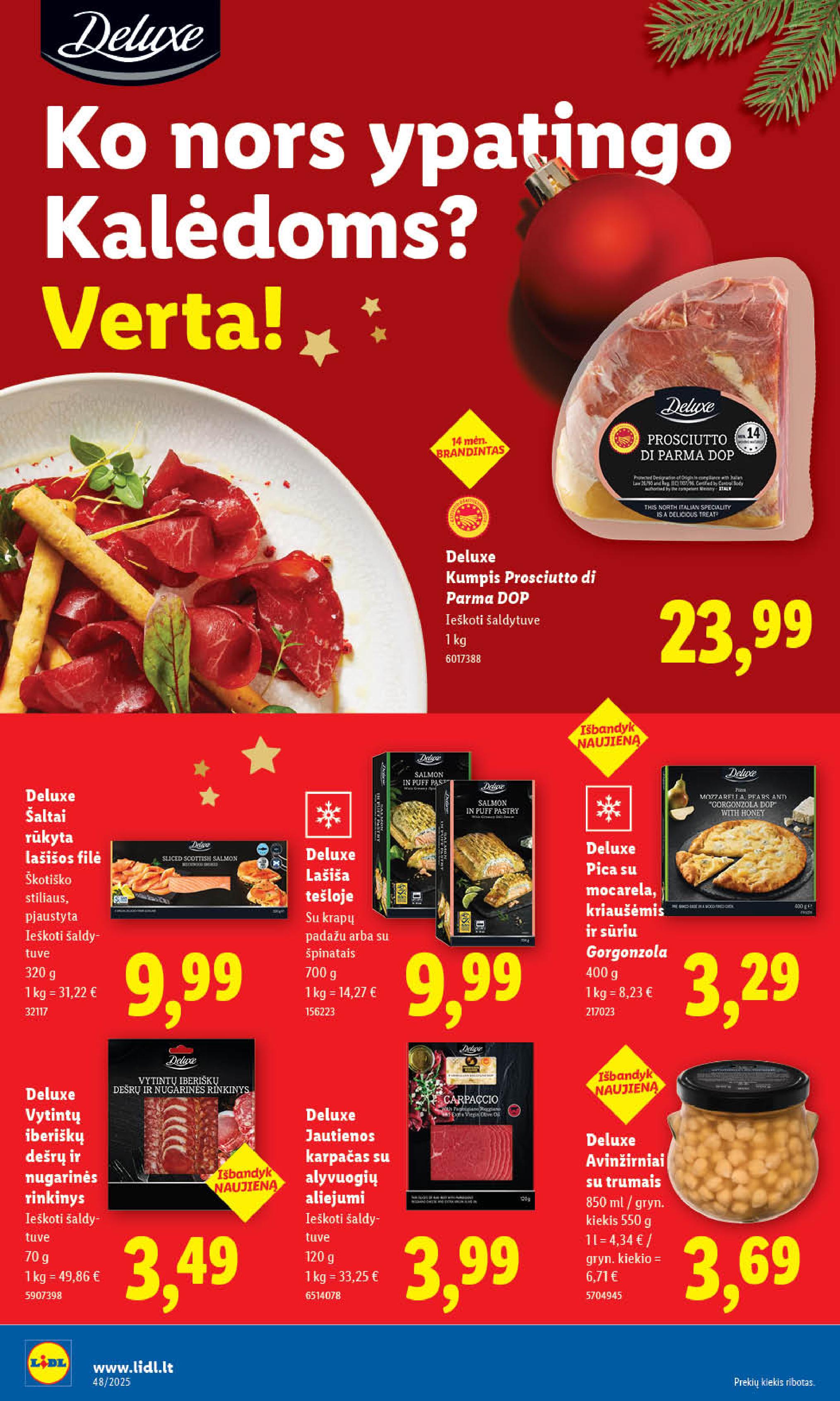 Naujausias LIDL kaininis katalogas 2025.11.24 - 2025.11.30