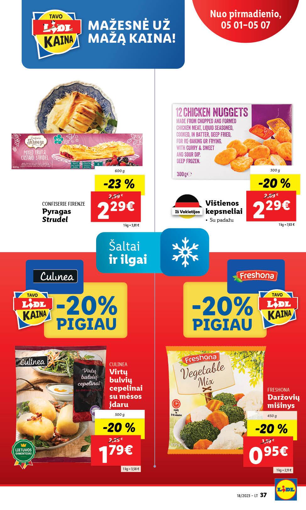 Naujausias LIDL kaininis katalogas 2023.05.01 - 2023.05.07