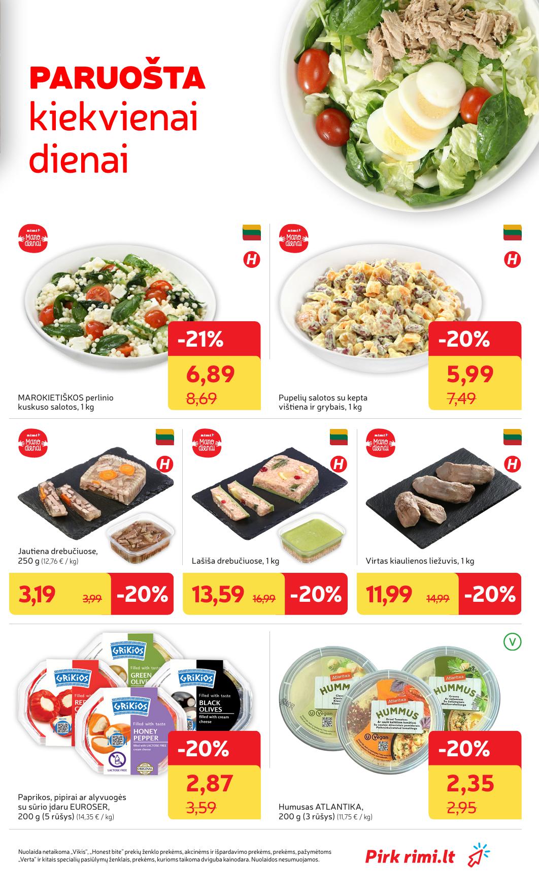 Naujausias RIMI kaininis katalogas 2026.03.31 - 2026.04.06