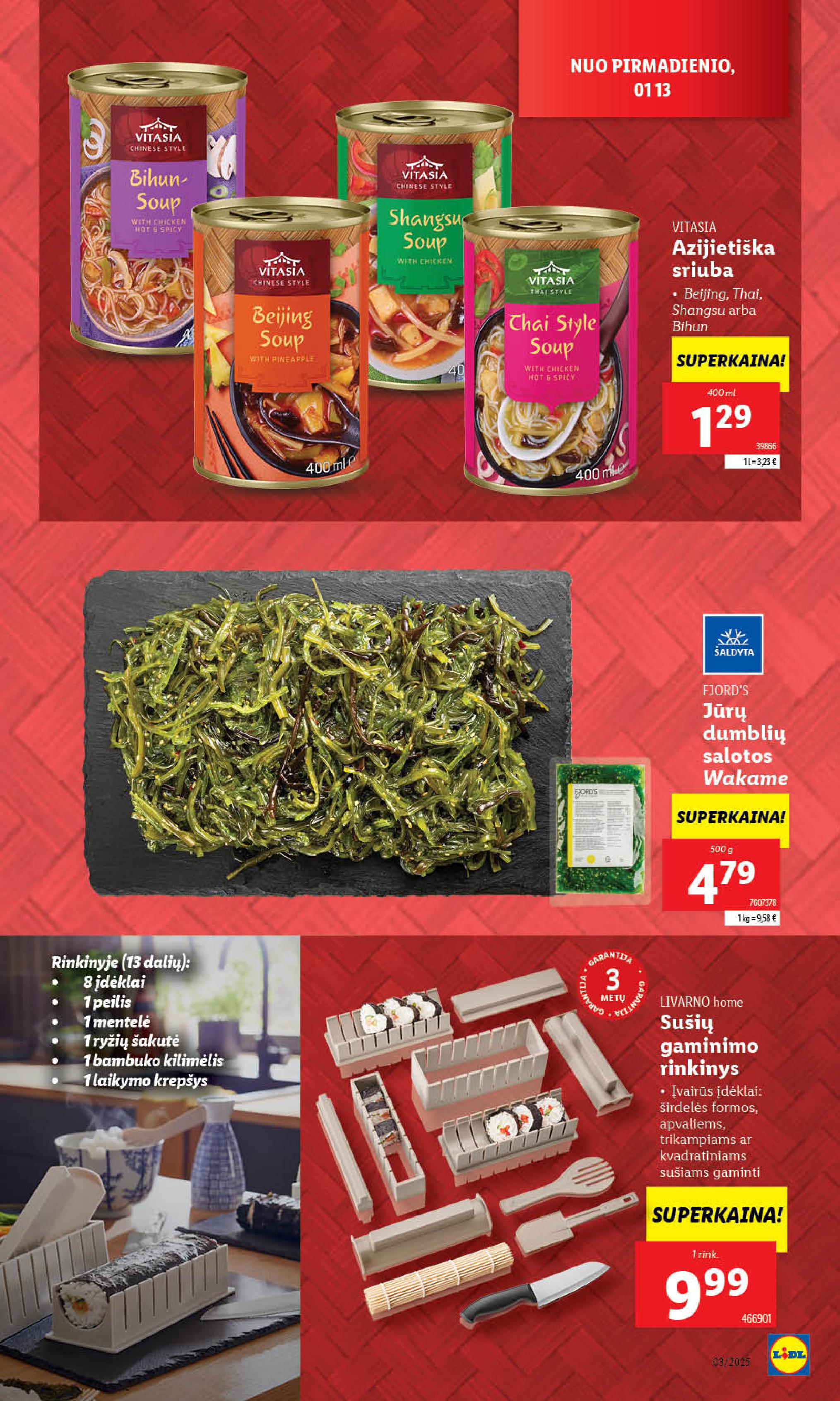 Naujausias LIDL kaininis katalogas 2025.01.13 - 2025.01.19