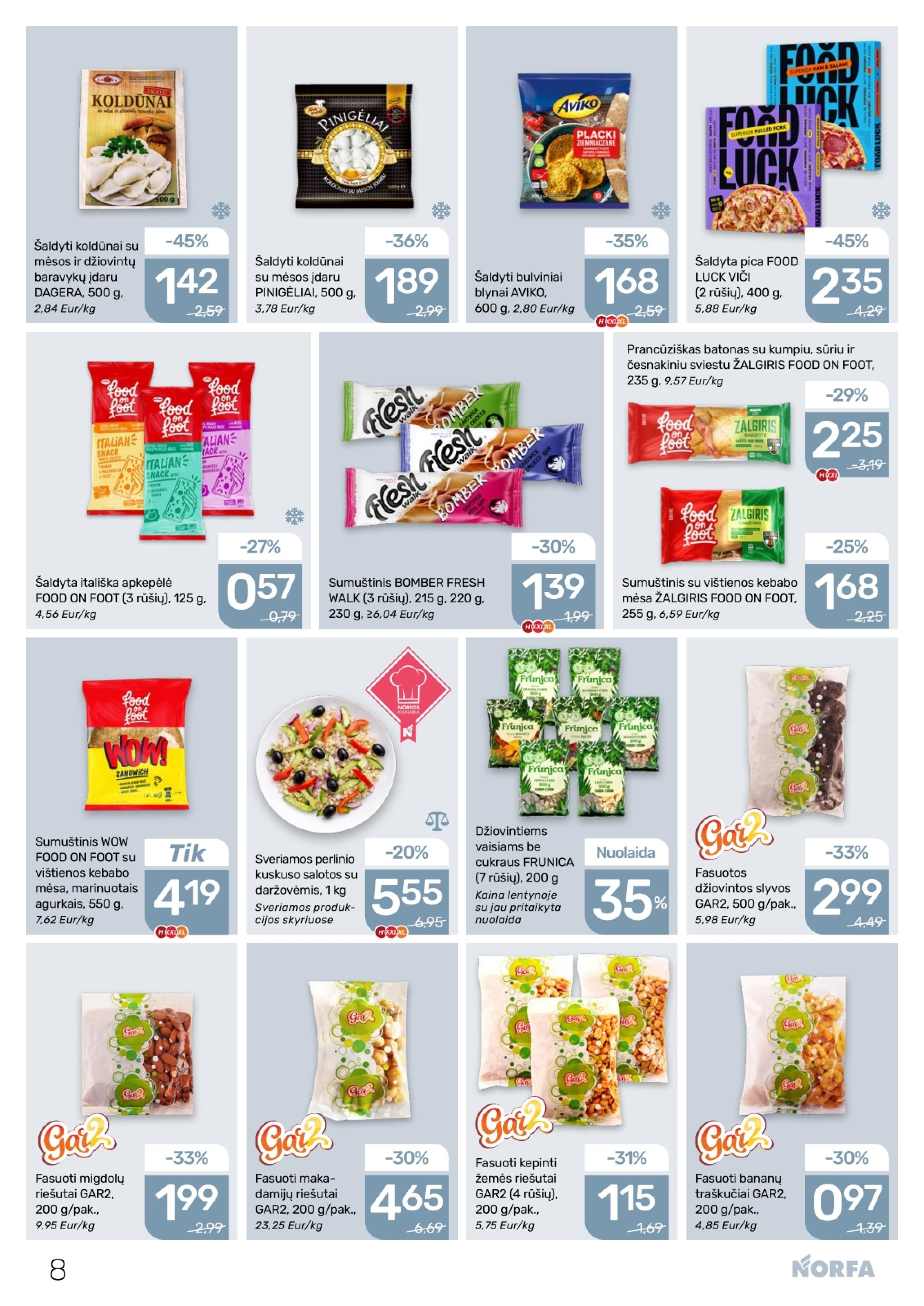 Naujausias NORFA kaininis katalogas 2026.04.02 - 2026.04.15