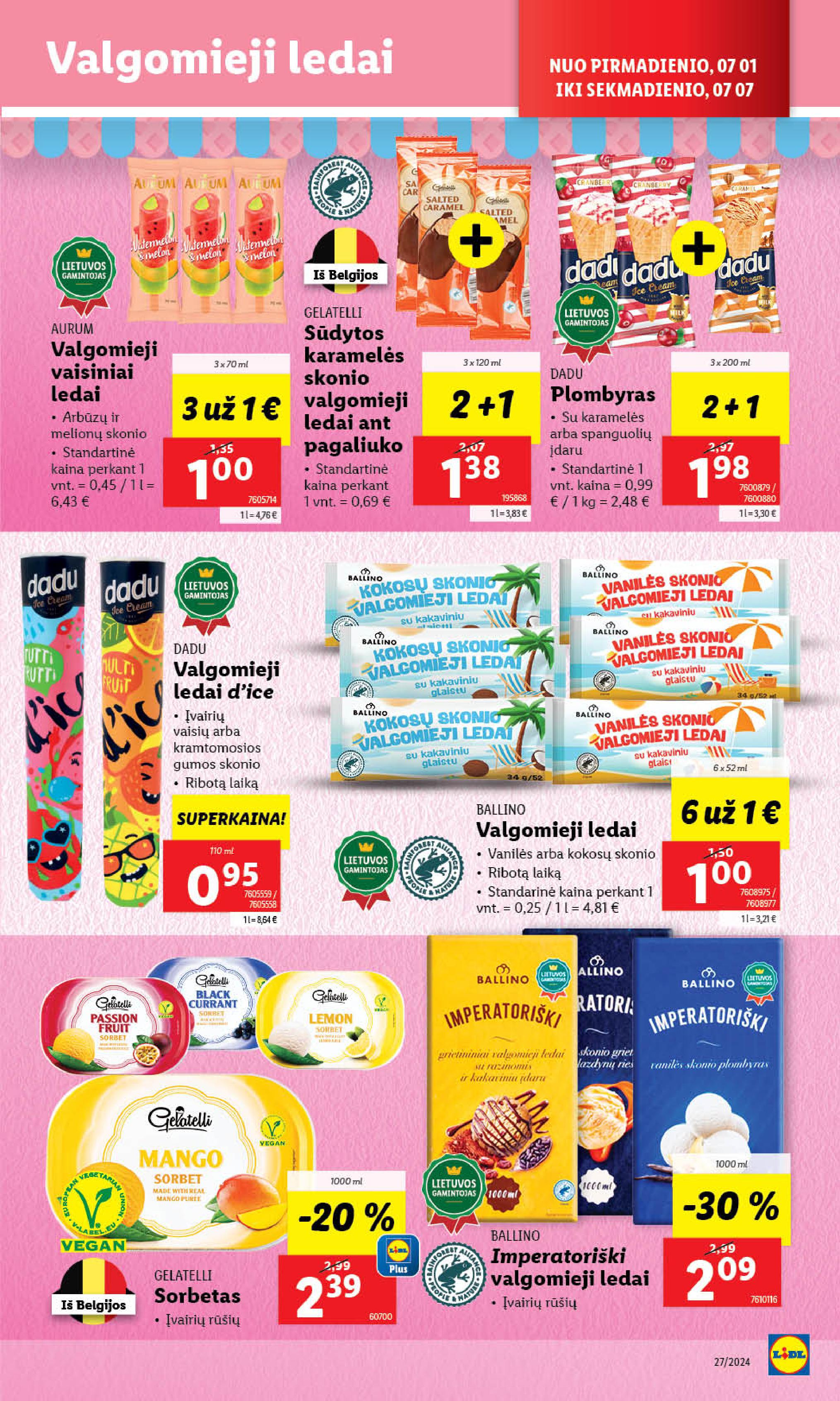 Naujausias LIDL kaininis katalogas 2024.07.01 - 2024.07.07