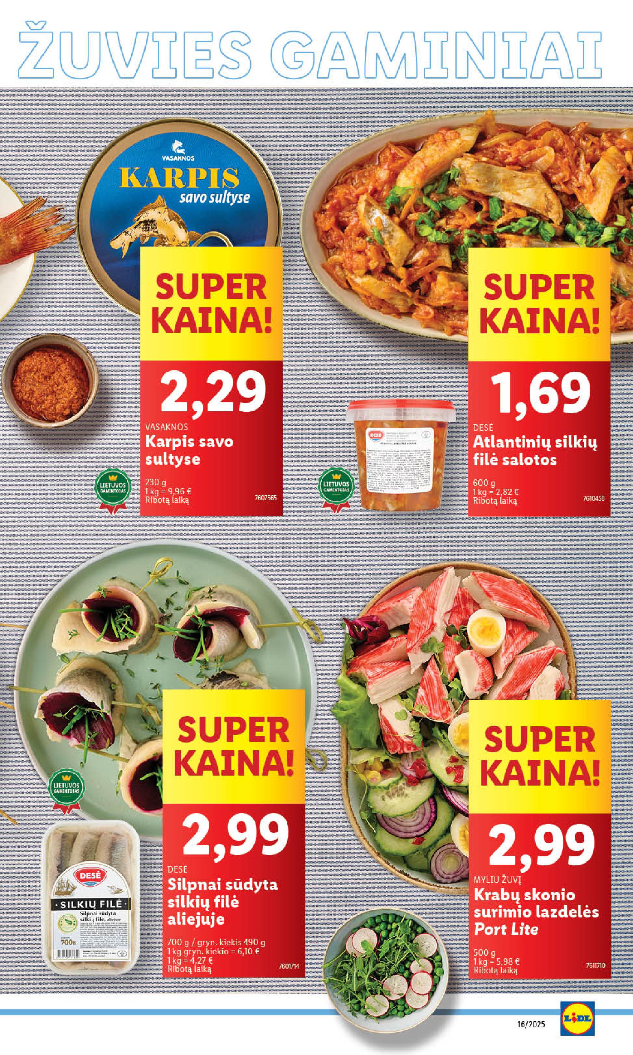 Naujausias LIDL kaininis katalogas 2025.04.14 - 2025.04.19