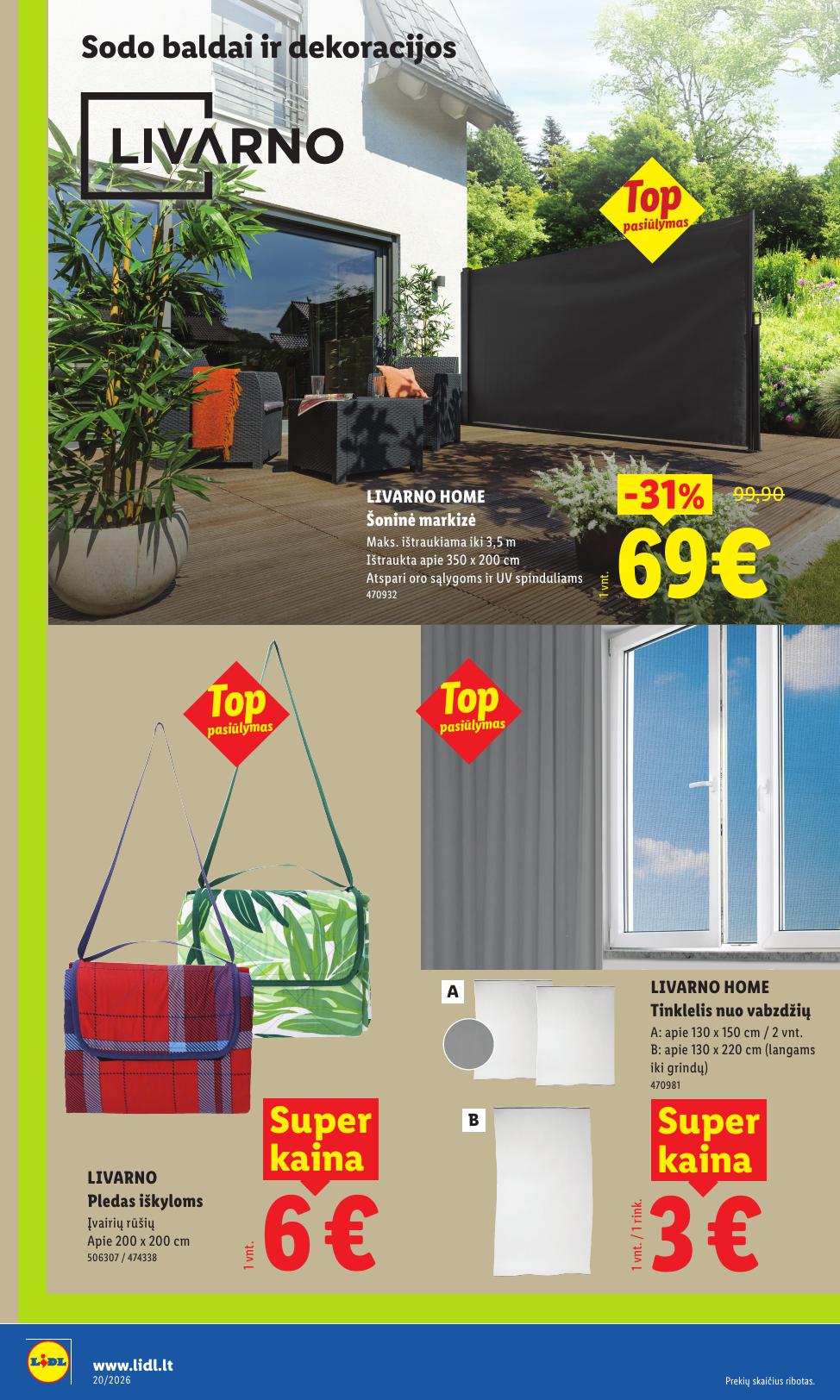 LIDL ne maisto prekių leidinys 2026.05.11 - 2026.05.17