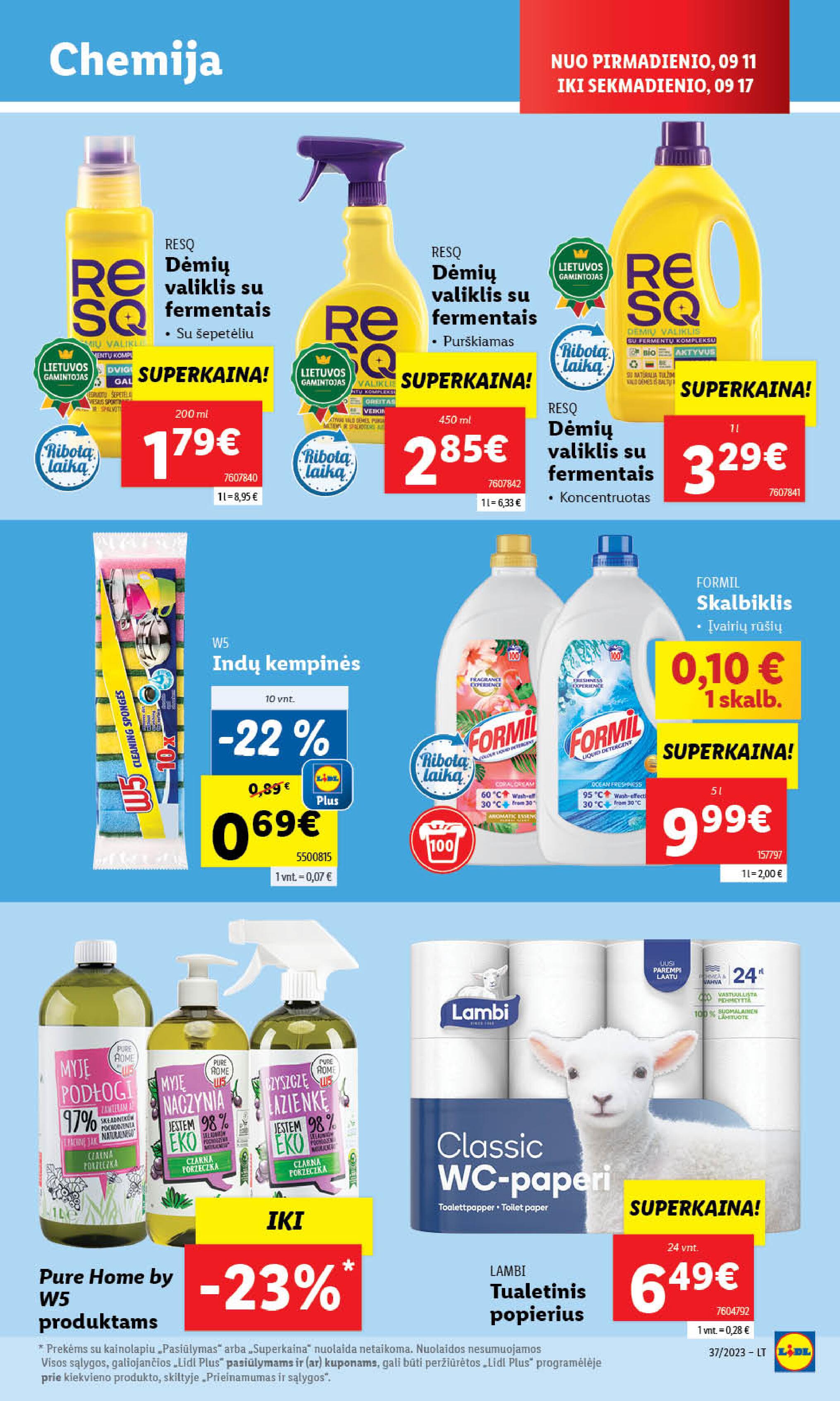 Naujausias LIDL kaininis katalogas 2023.09.11 - 2023.09.17