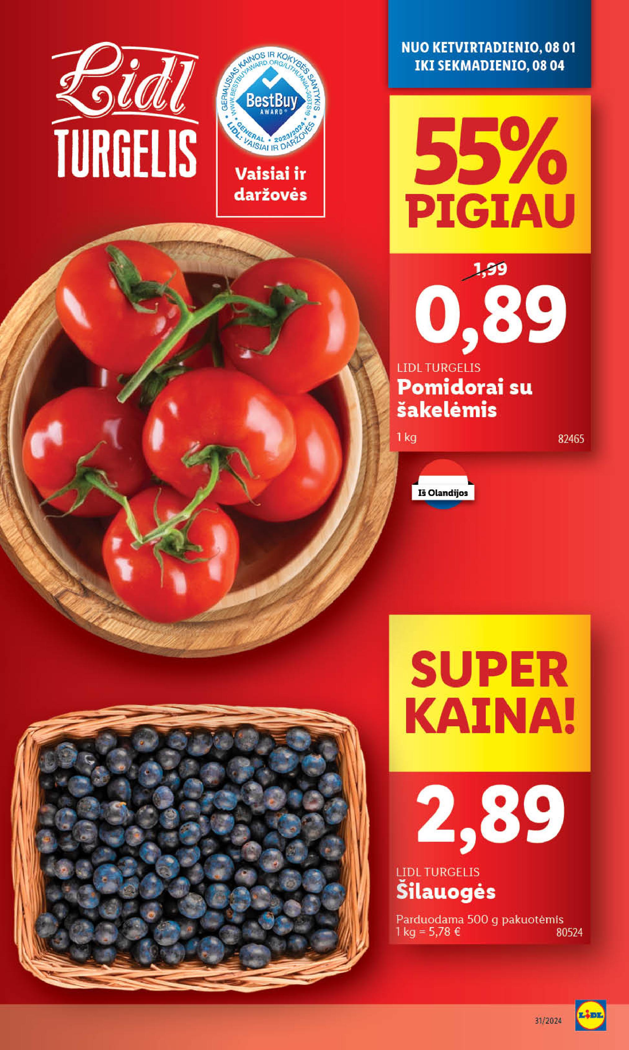 Naujausias LIDL kaininis katalogas 2024.07.29 - 2024.08.04