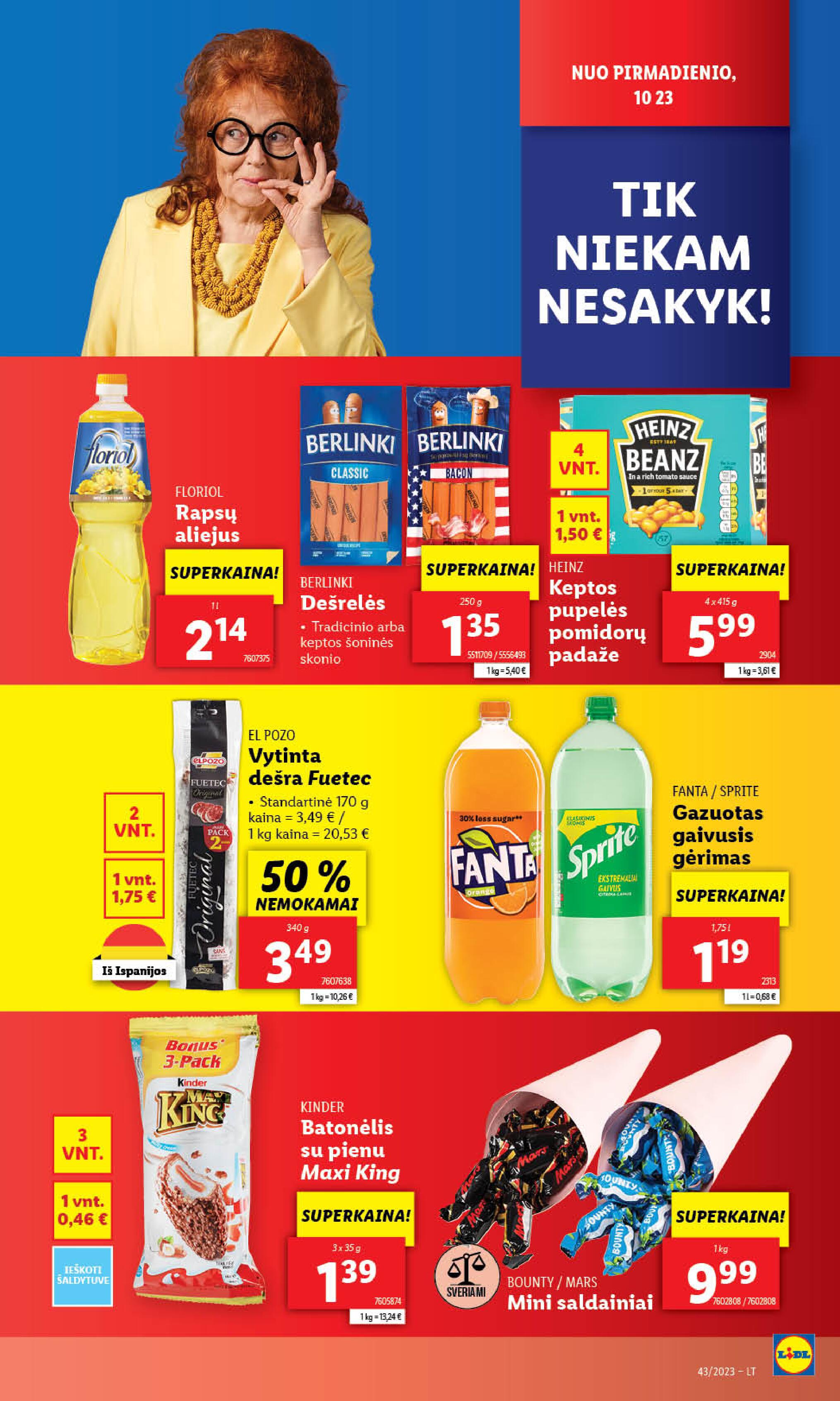Naujausias LIDL kaininis katalogas 2023.10.23 - 2023.10.29