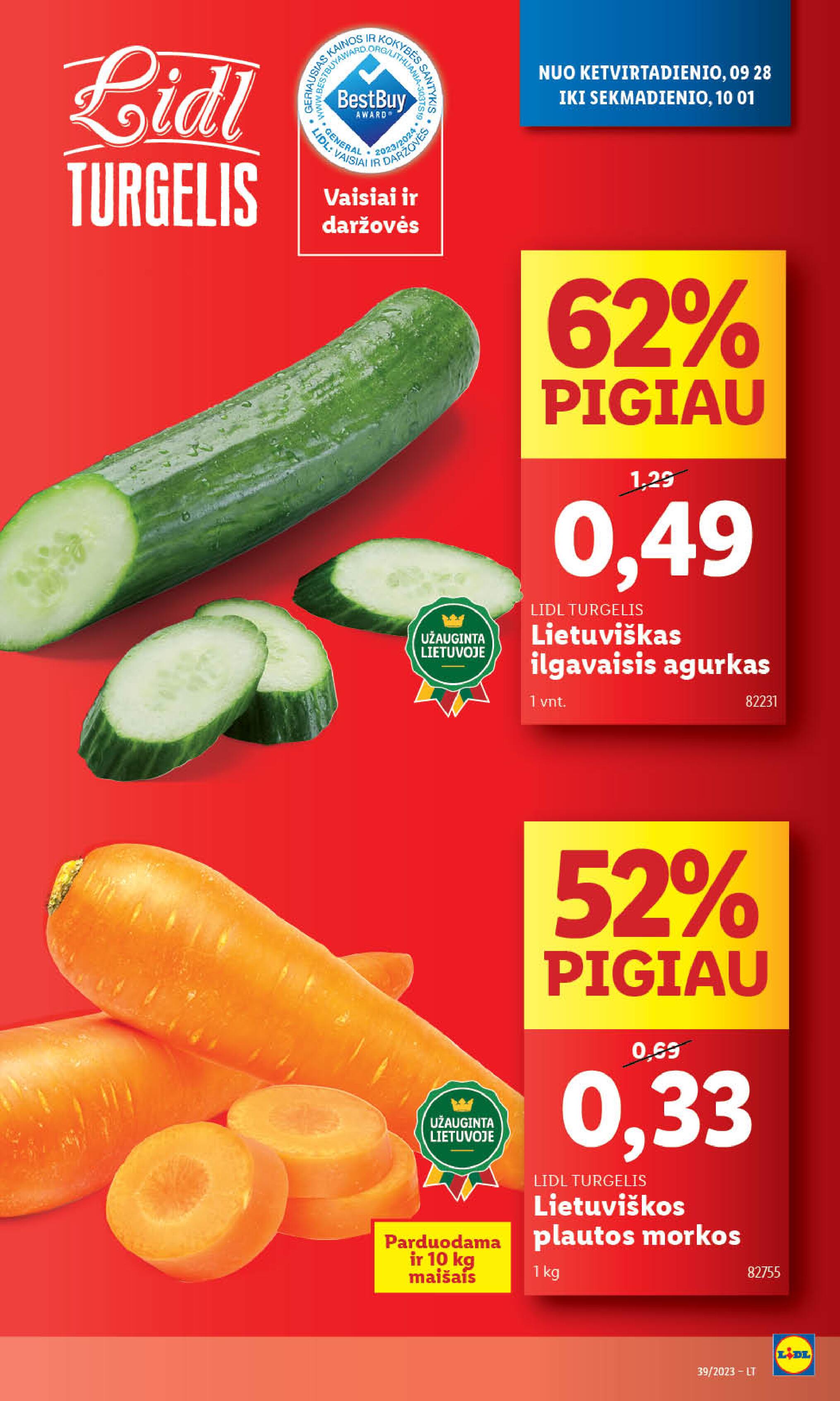 Naujausias LIDL kaininis katalogas 2023.09.25 - 2023.10.01