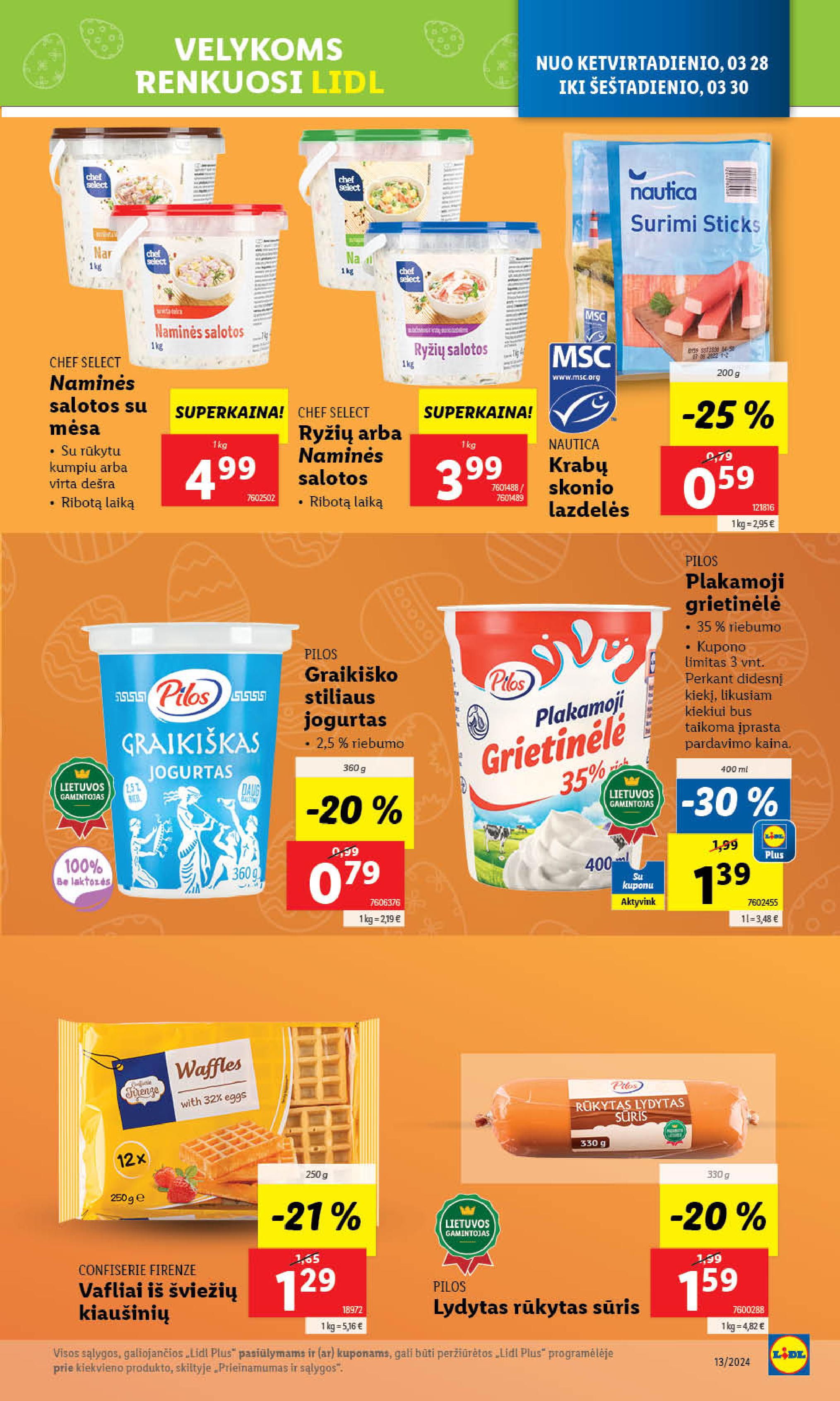 Naujausias LIDL kaininis katalogas 2024.03.25 - 2024.03.30