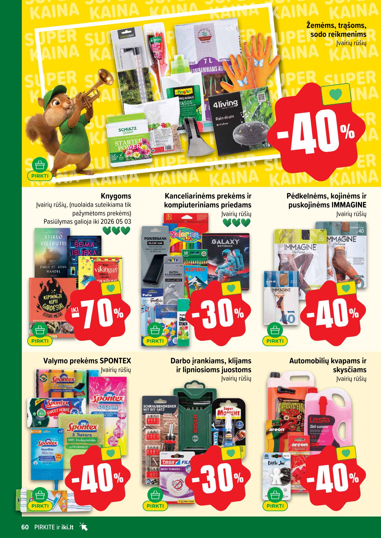 Naujausias IKI kaininis katalogas 2026.04.06 - 2026.04.12