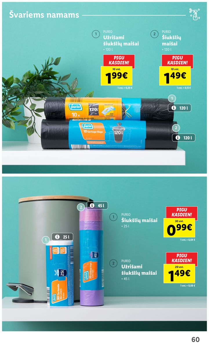 LIDL švaros prekių katalogas "Švaros festivalis" galioja nuo 2023.02.09