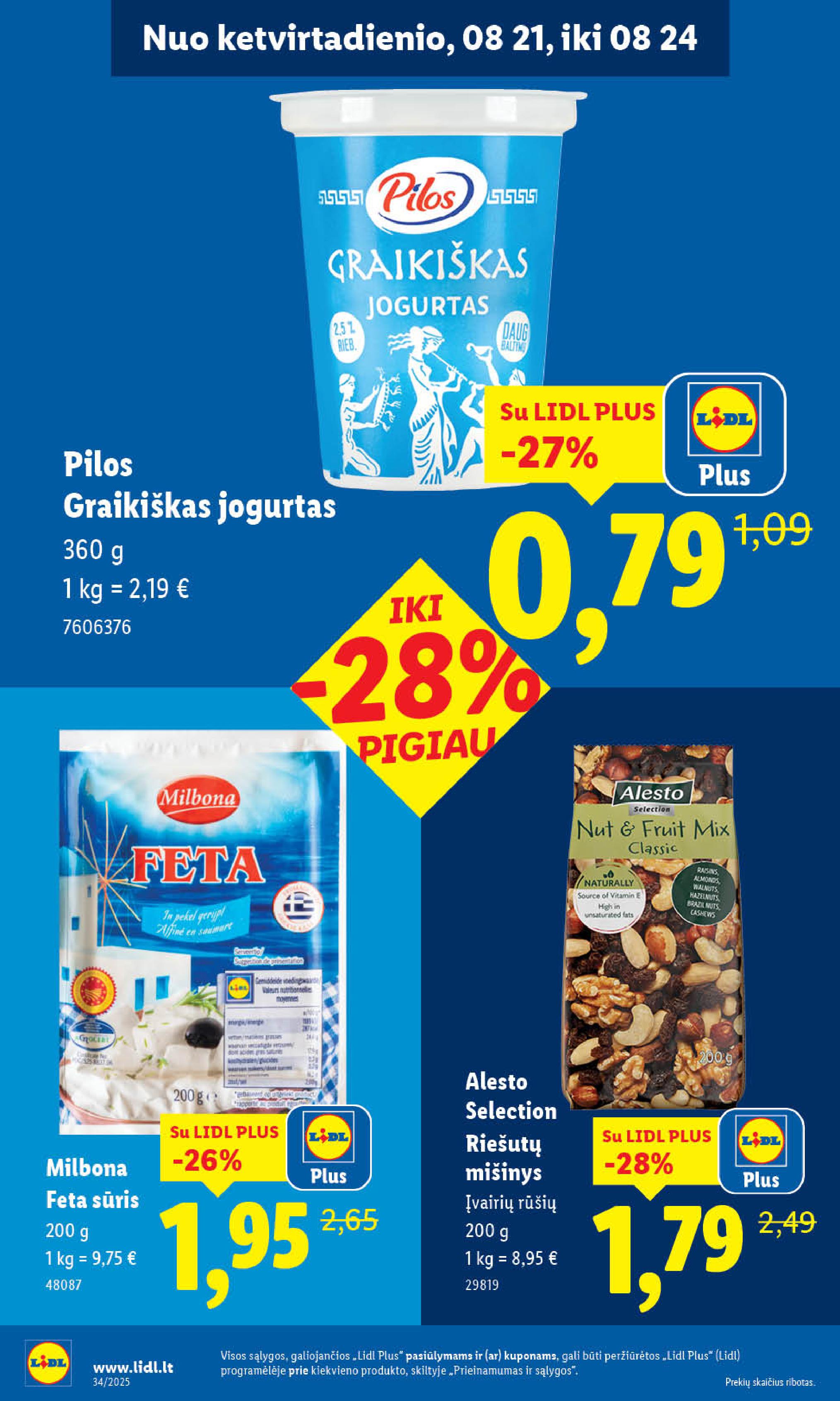Naujausias LIDL kaininis katalogas 2025.08.18 - 2025.08.24