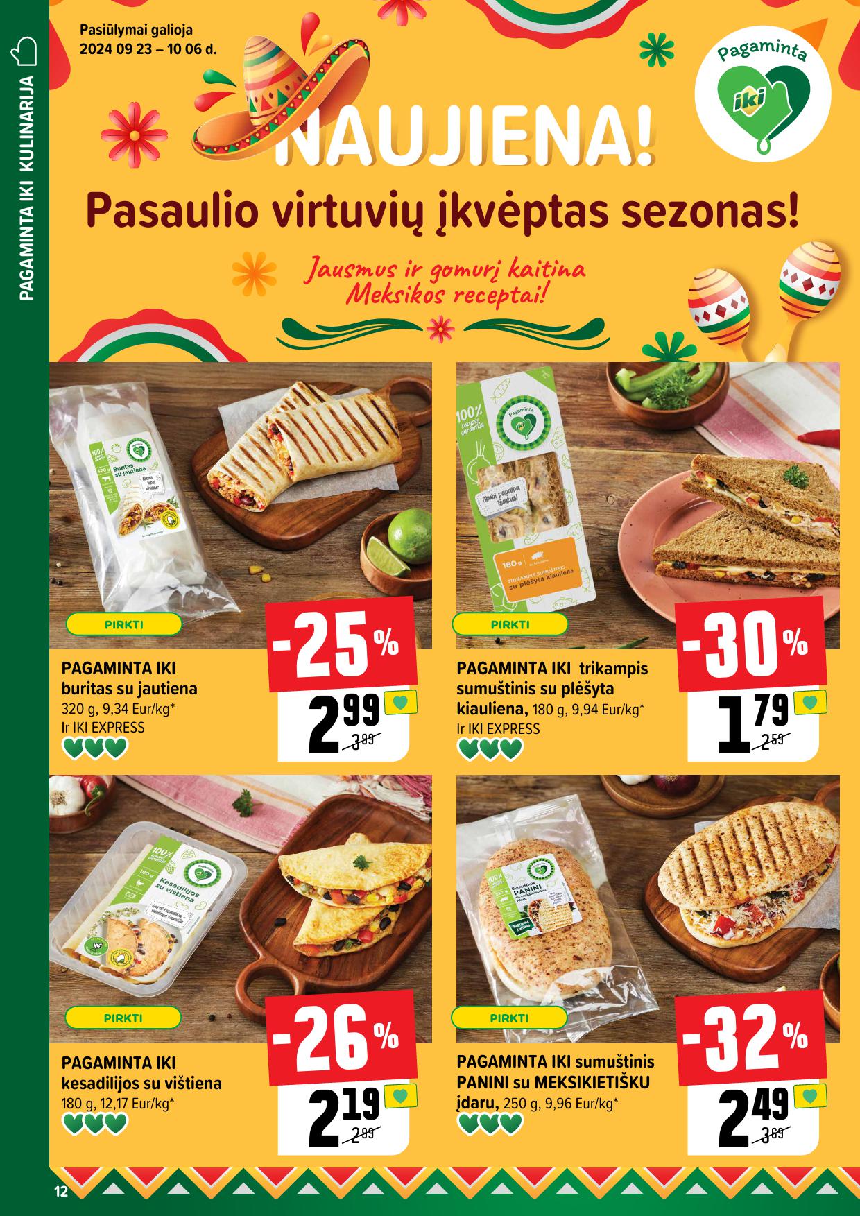 Naujausias IKI kaininis katalogas 2024.09.30 - 2024.10.06