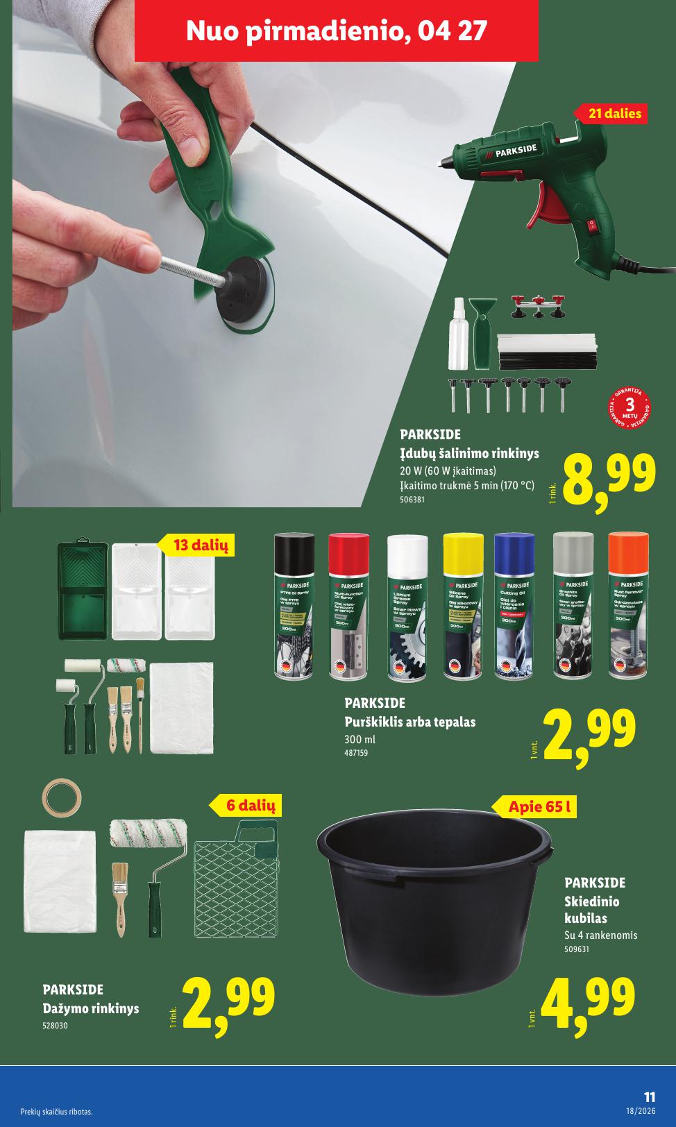 LIDL ne maisto prekių leidinys 2026.04.27 - 2026.05.03