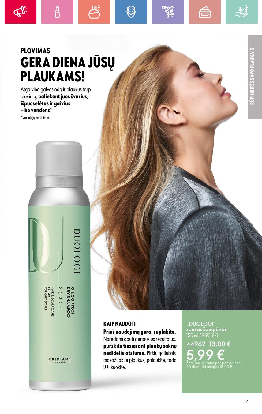 ORIFLAME katalogas galioja 2025.08.03 - 2025.08.23