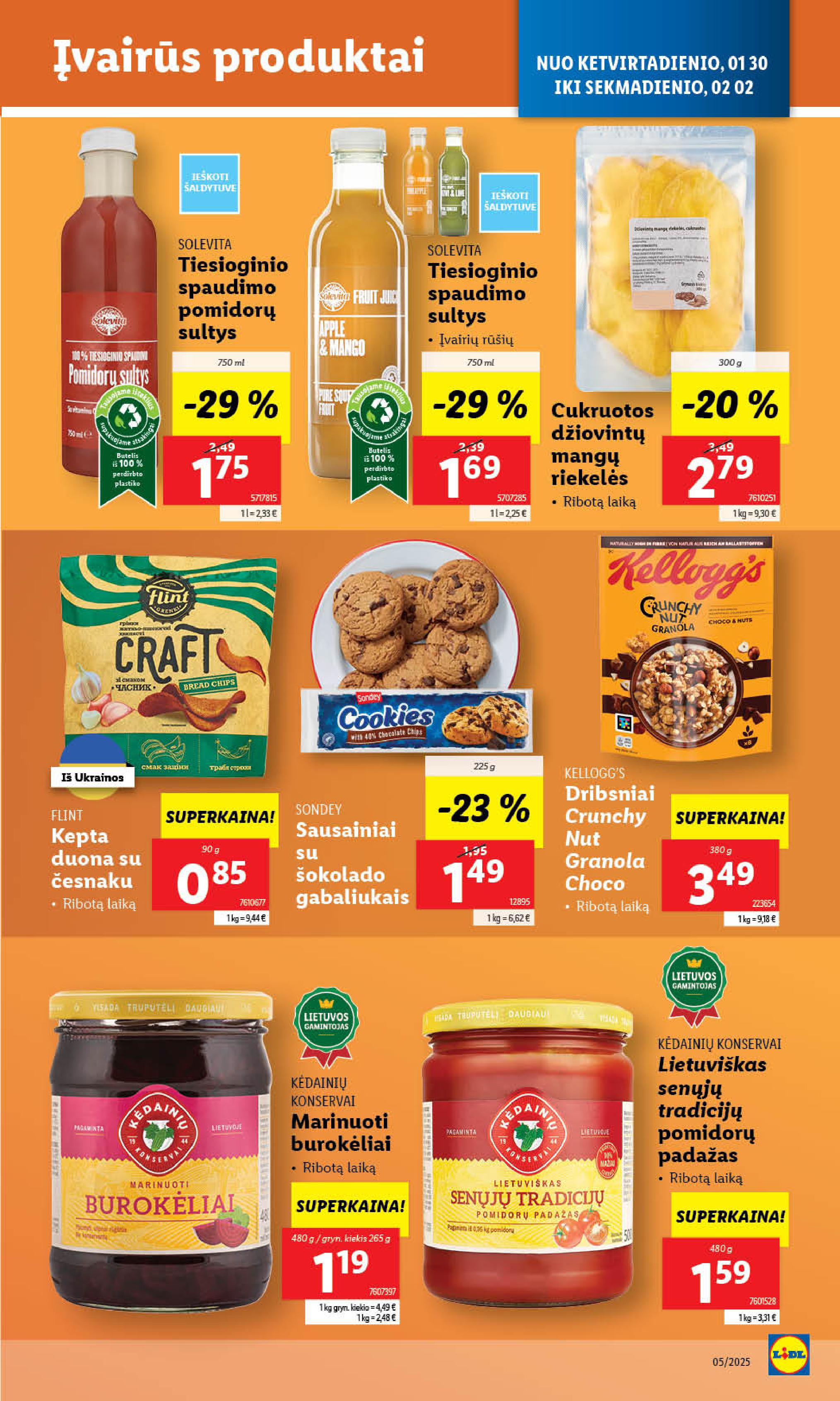 Naujausias LIDL kaininis katalogas 2025.01.27 - 2025.02.02