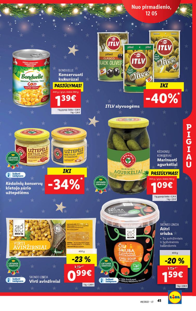 Naujausias LIDL kaininis katalogas 2022.12.05 - 2022.12.11