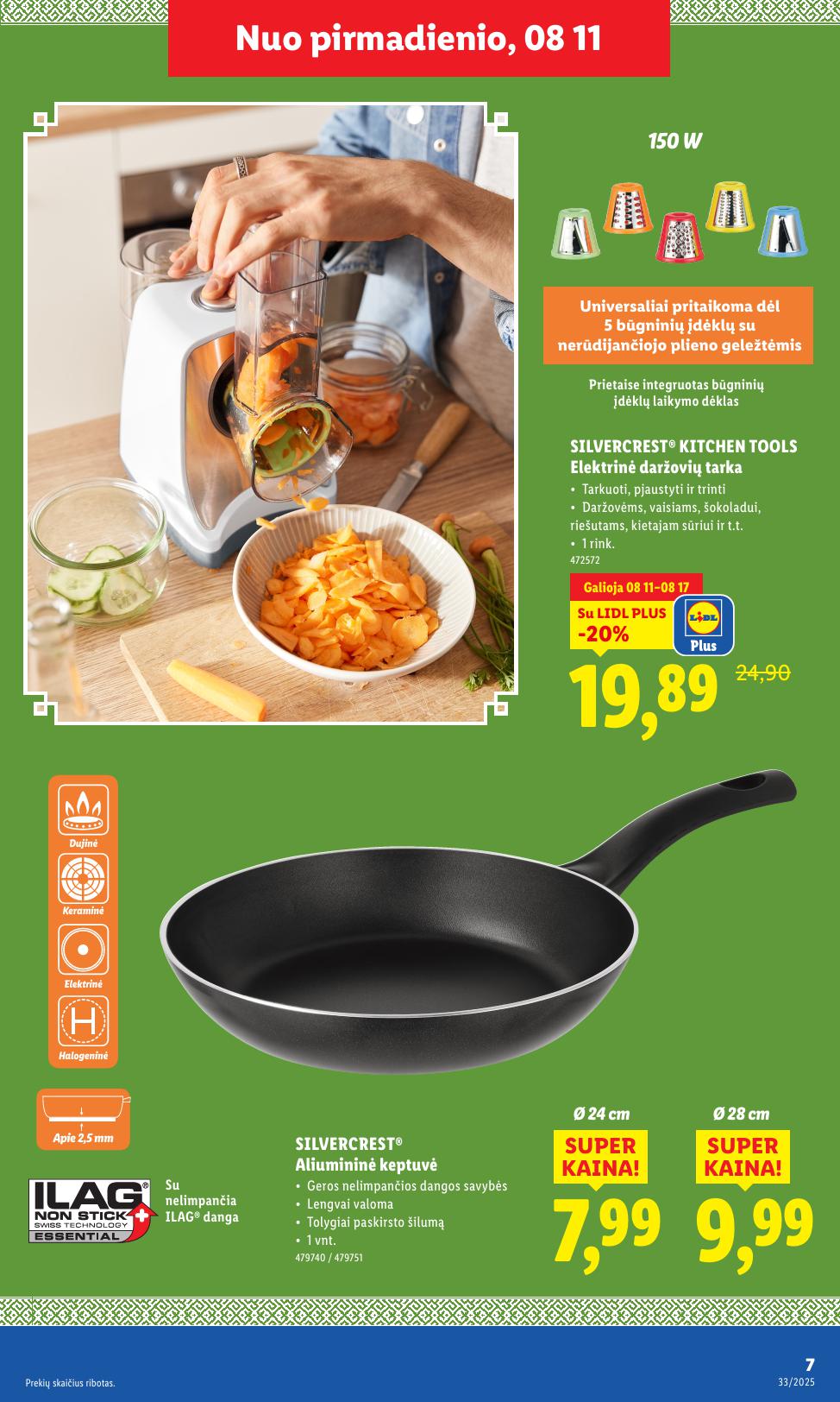 LIDL ne maisto prekių leidinys 2025.08.11 - 2025.08.17
