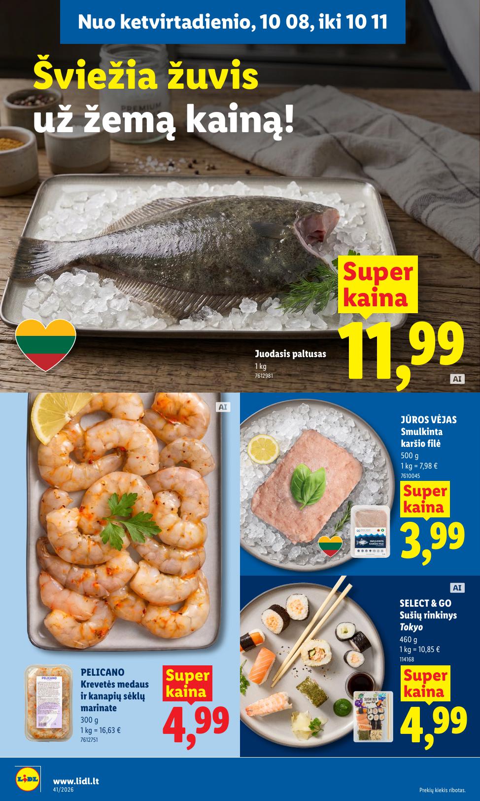 Naujausias LIDL kaininis katalogas 2026.10.05 - 2026.10.11